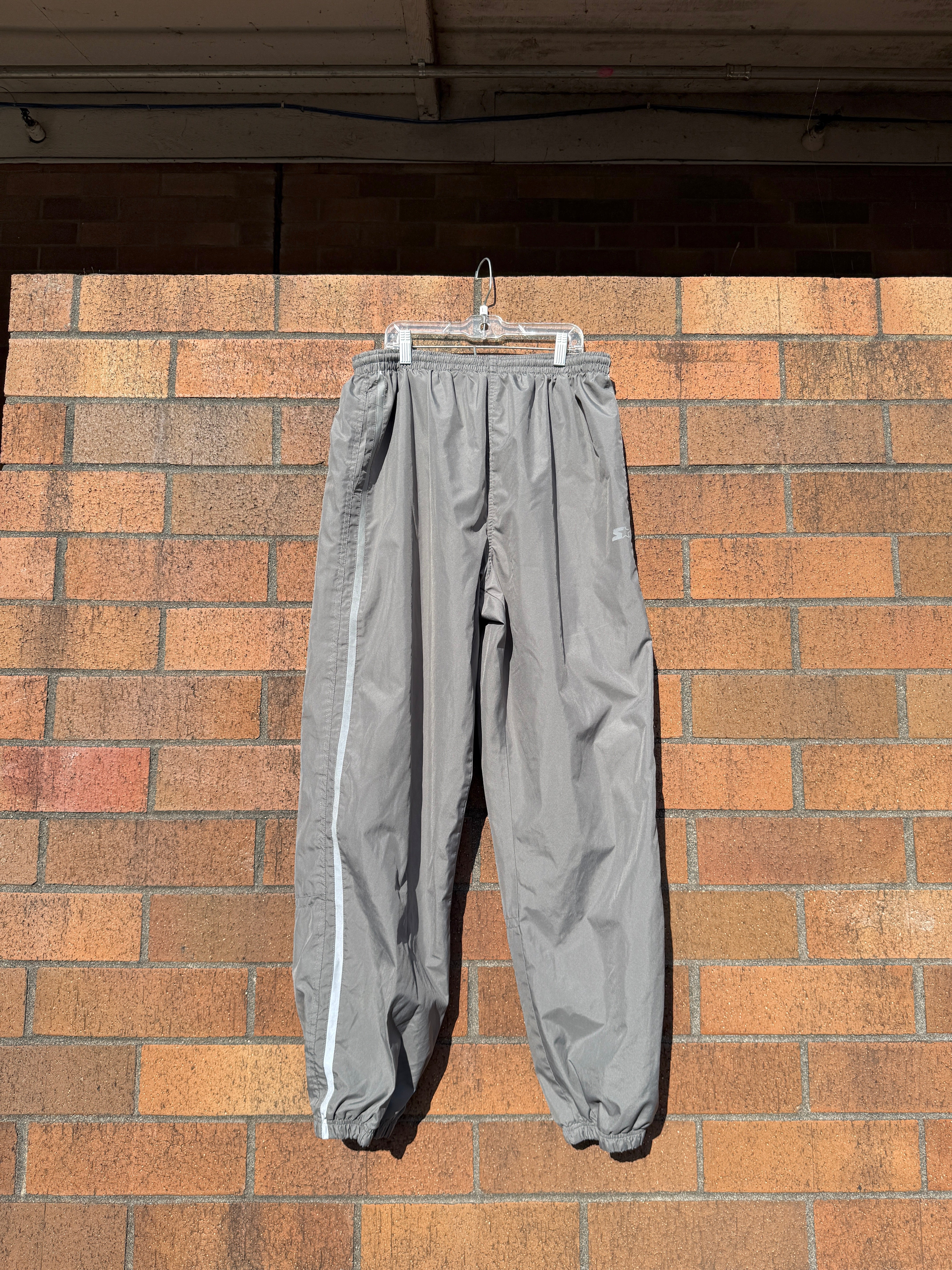 Y2K Starter Dark Grey Track Pants Sz L