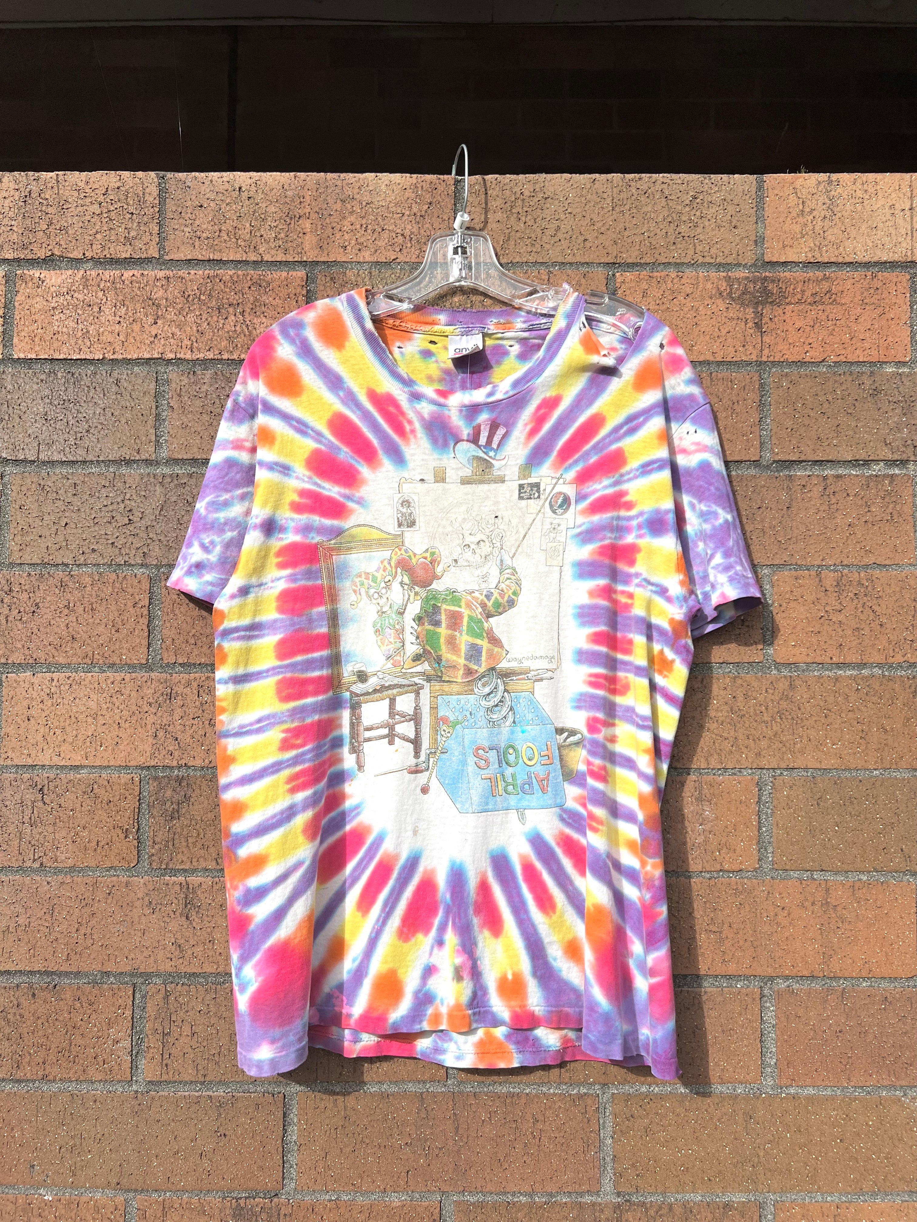 1996 Grateful Dead April Fools Thrashed Tee Sz L