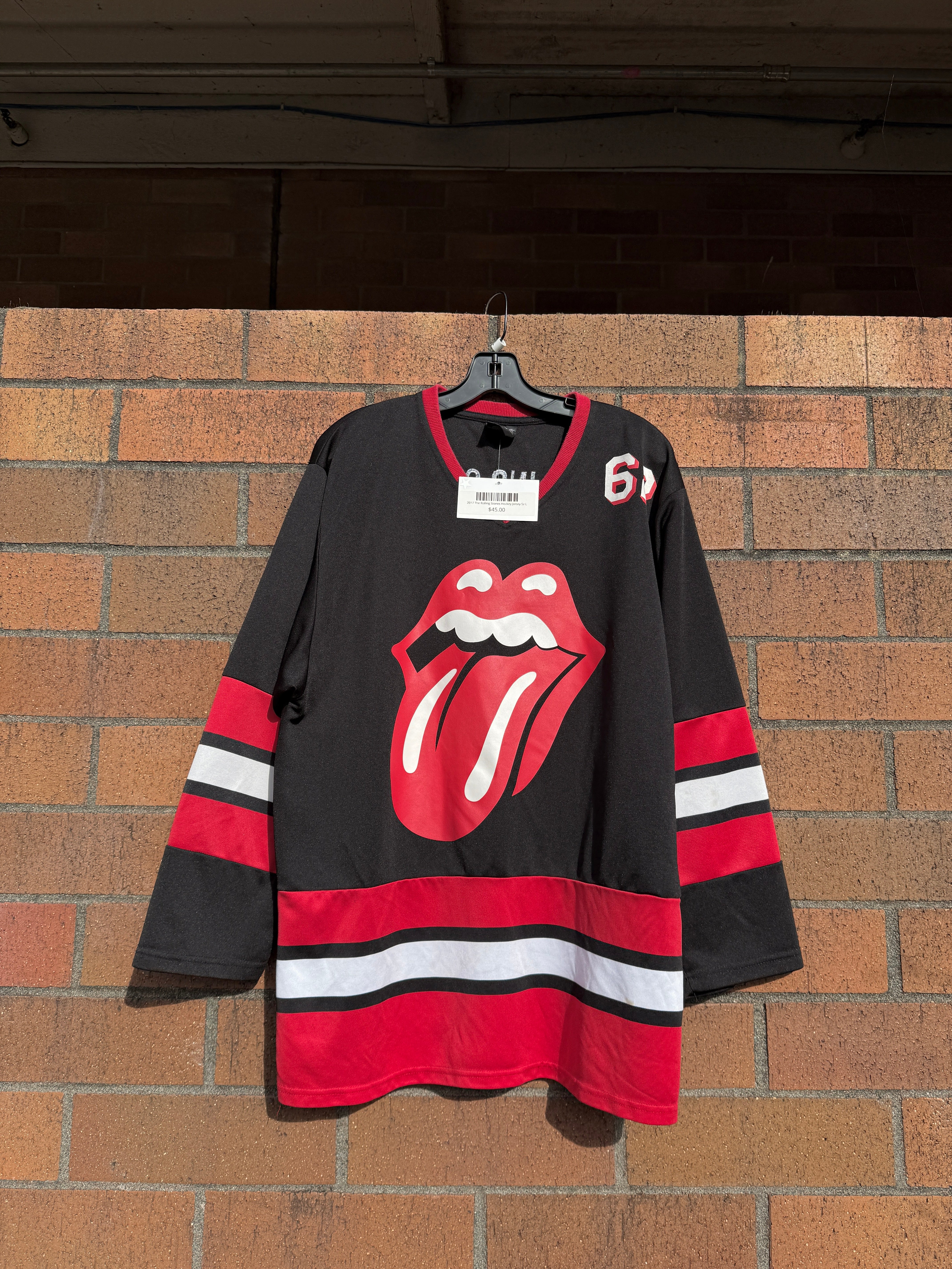 2017 The Rolling Stones Hockey Jersey Sz L