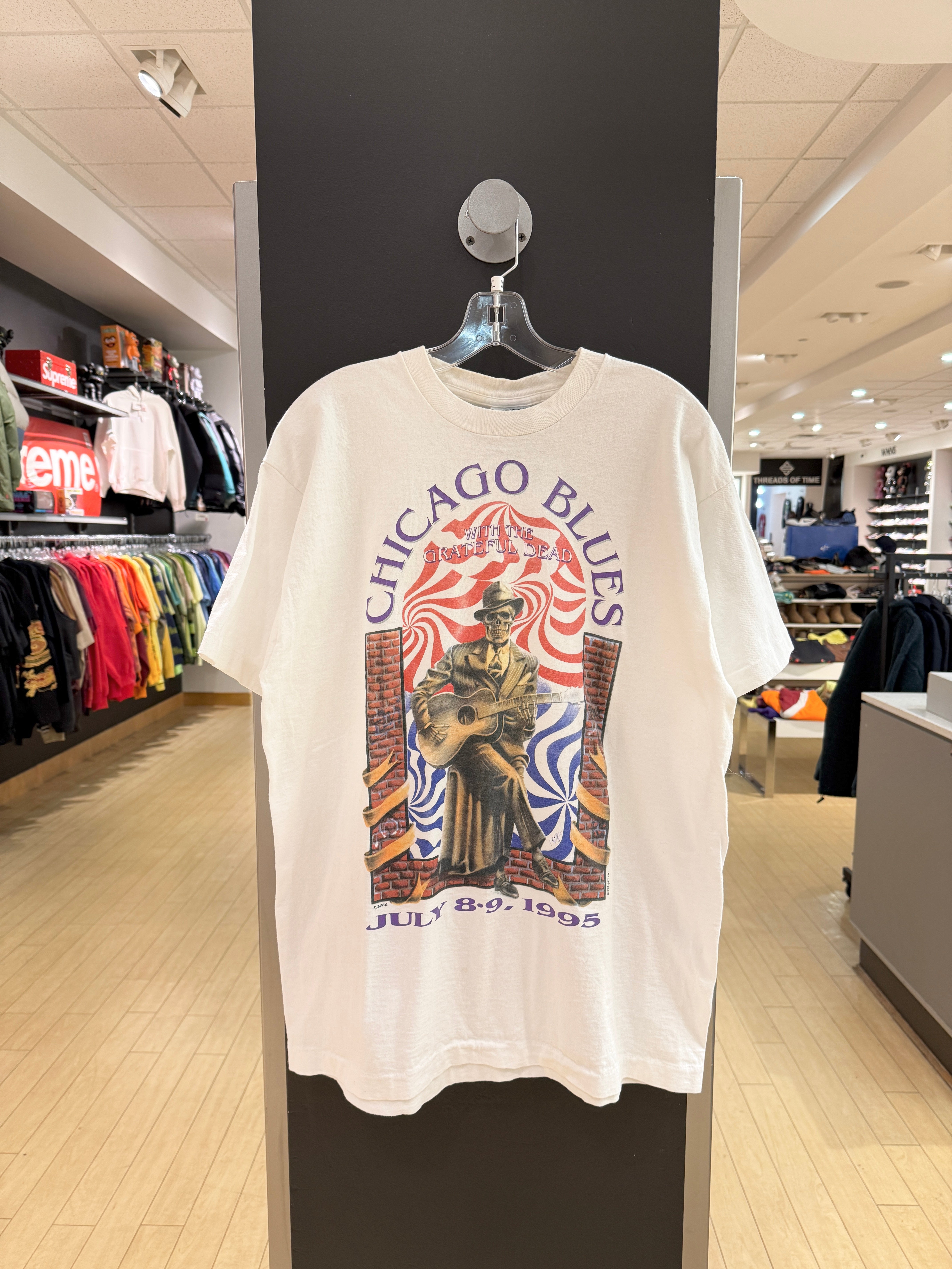 1995 Grateful Dead Chicago Blues Tee Sz XL