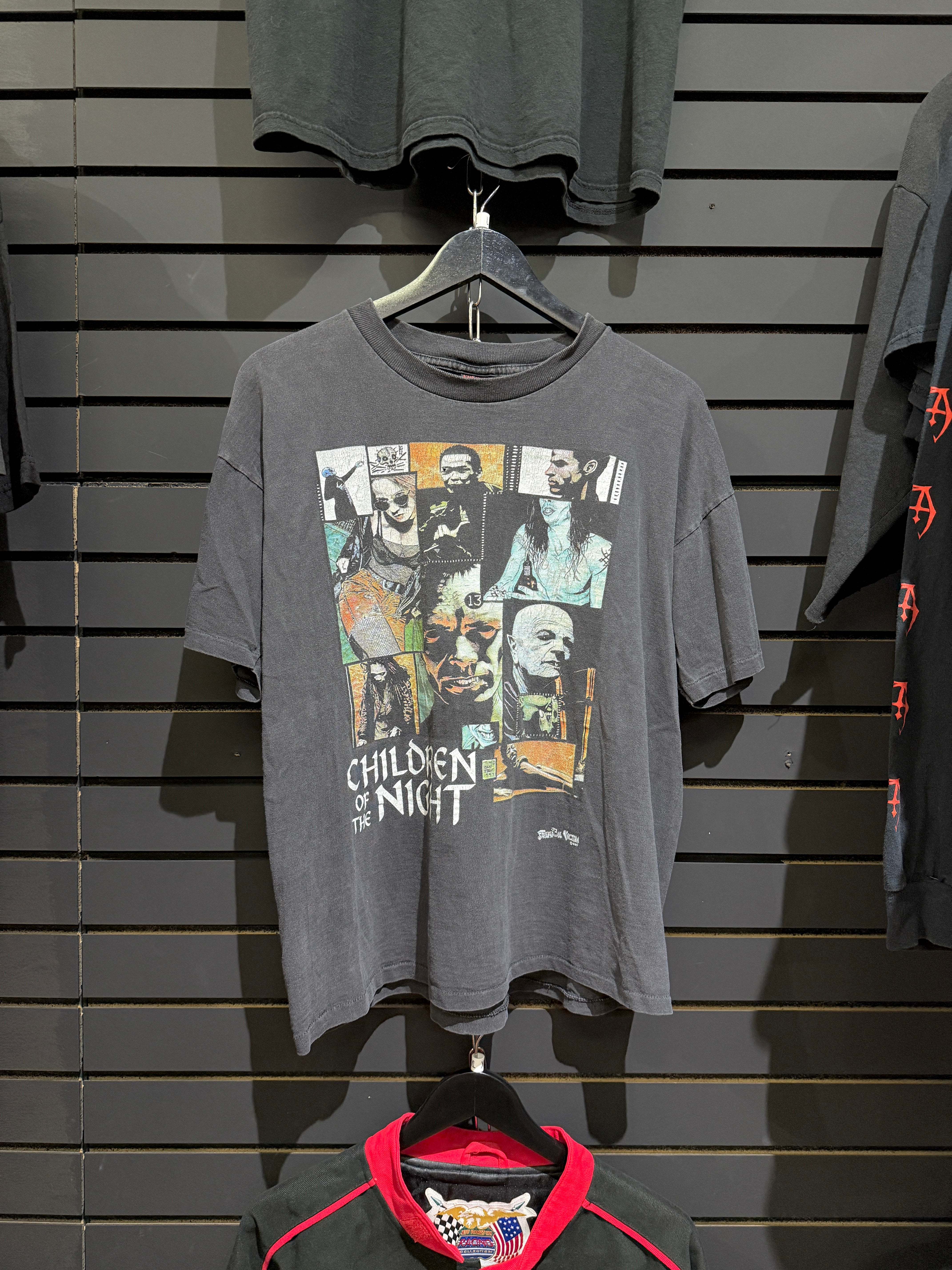 1995 Fashion Victim Children of the Night Movie Tee Sz L