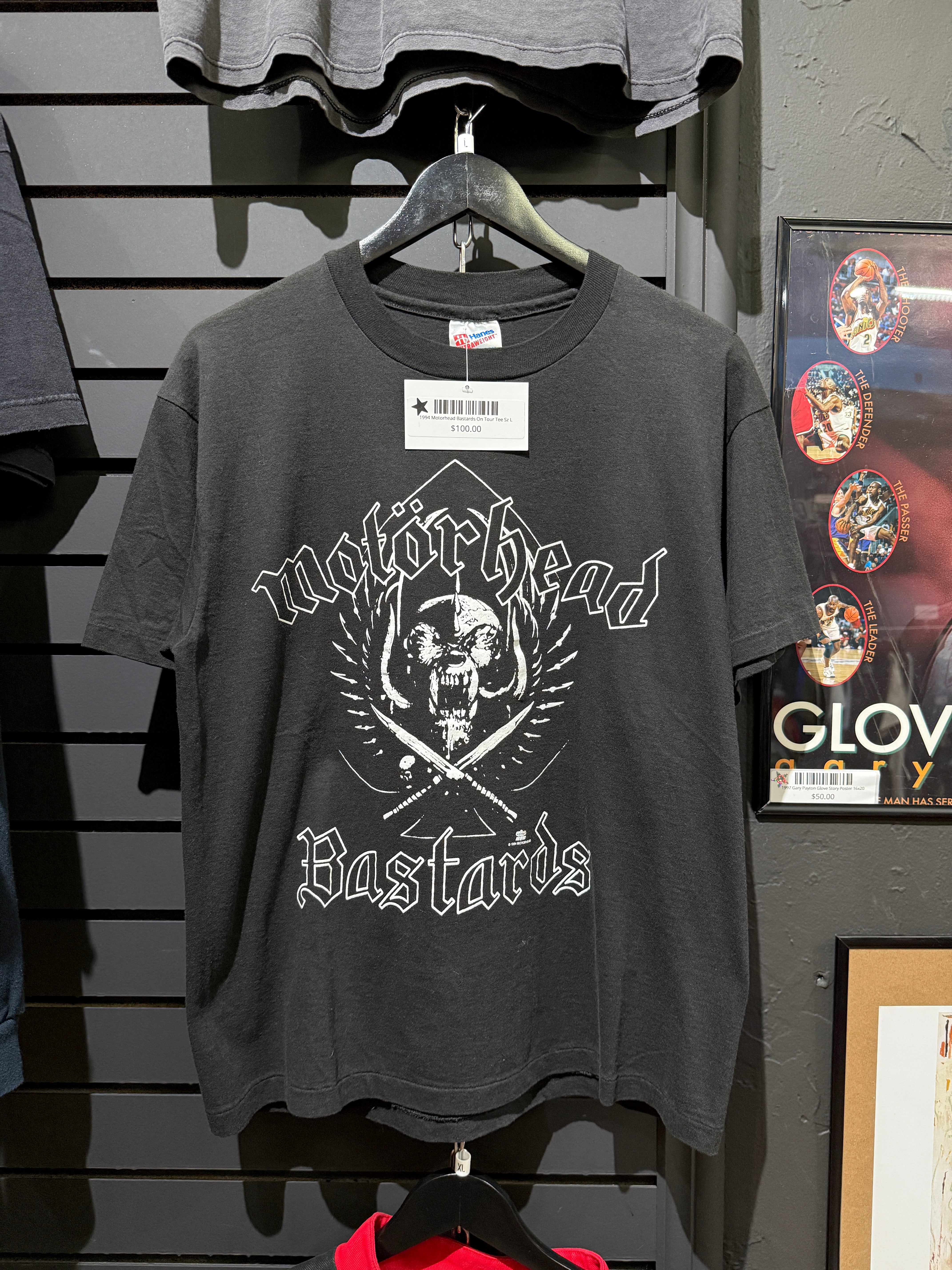 1994 Motorhead Bastards On Tour Tee Sz L