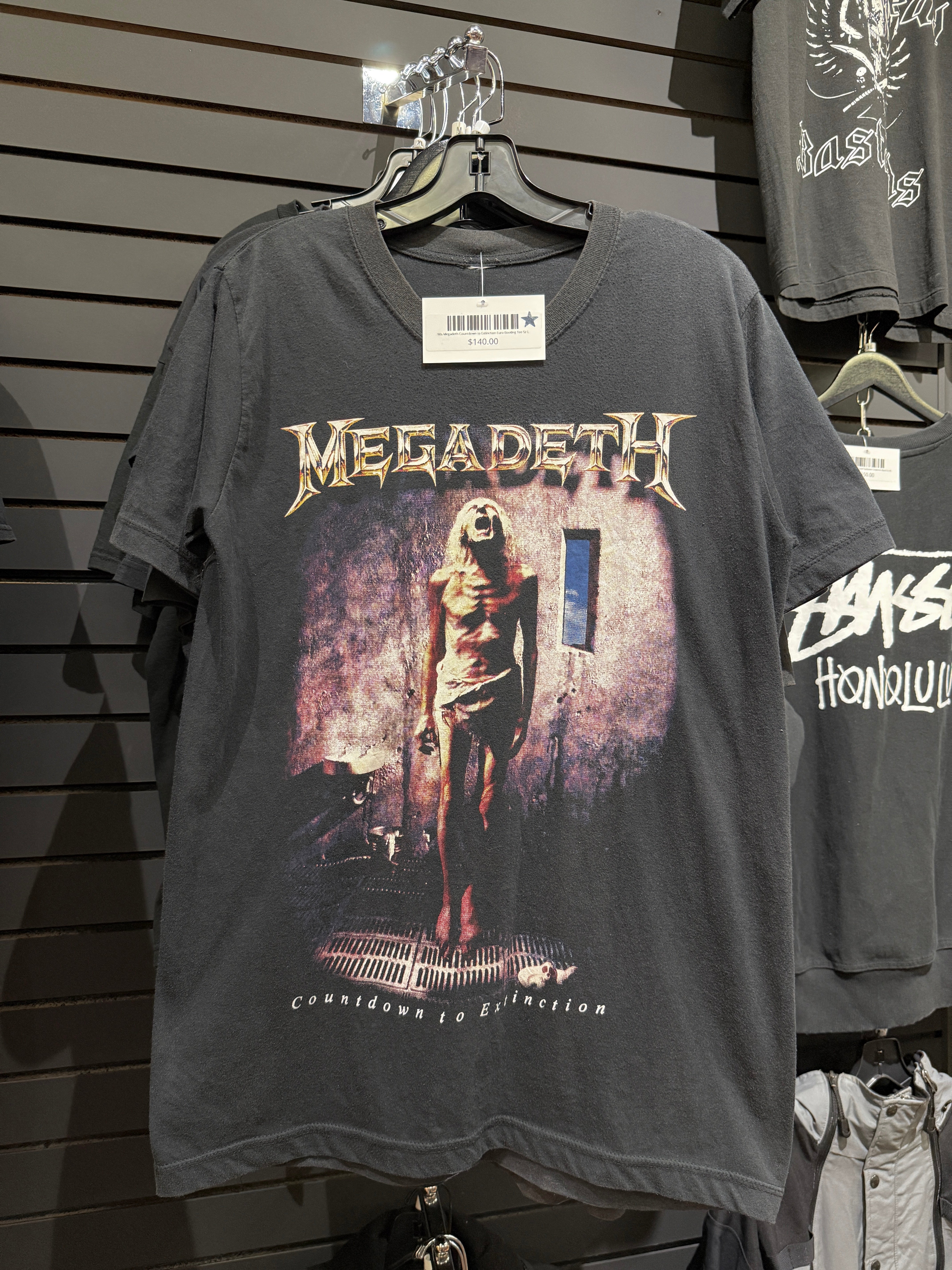 90s Megadeth Countdown to Extinction Euro Bootleg Tee Sz L