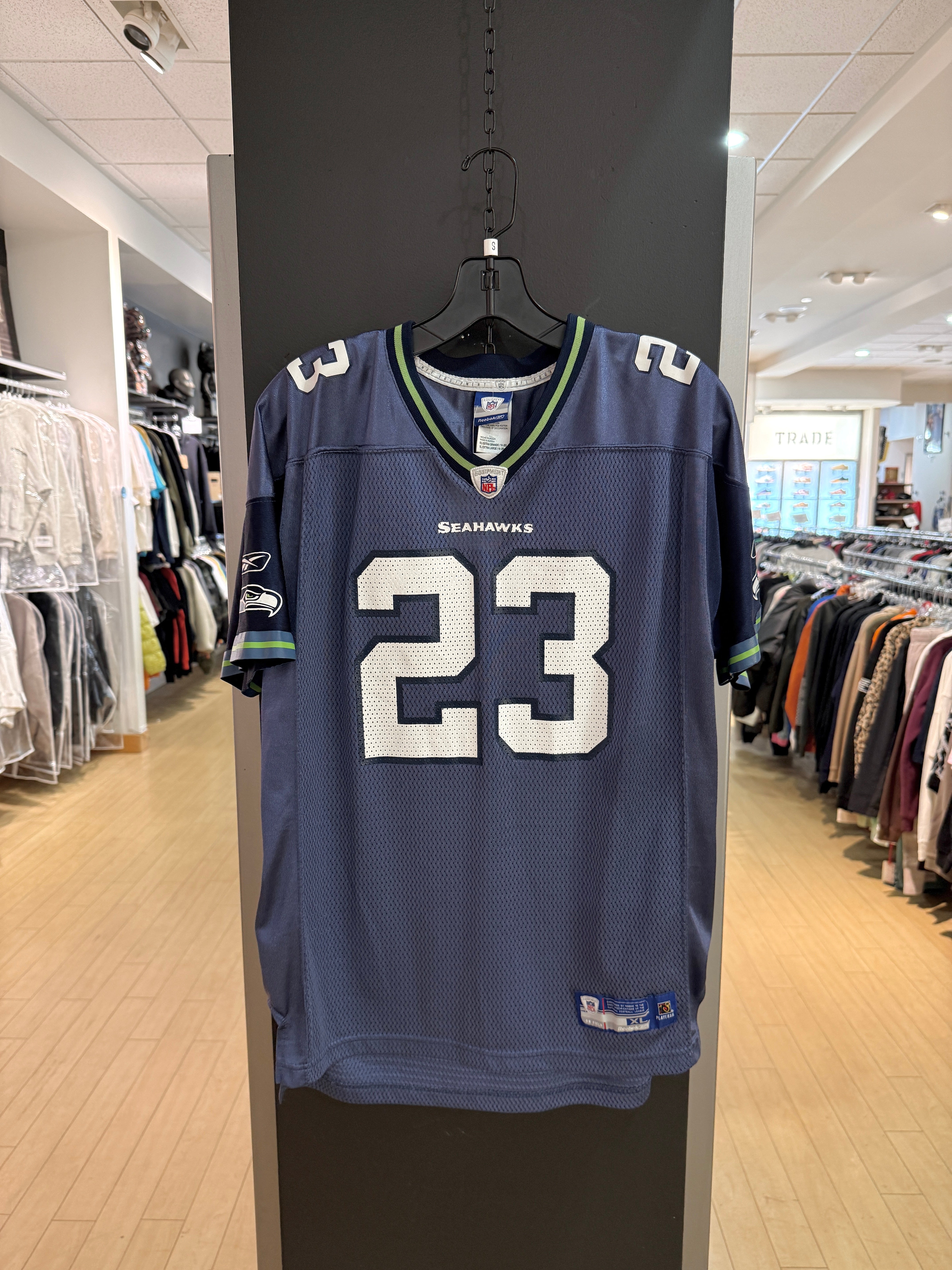 Y2K Marcus Trufant Reebok Seattle Seahawks Jersey Size Youth XL