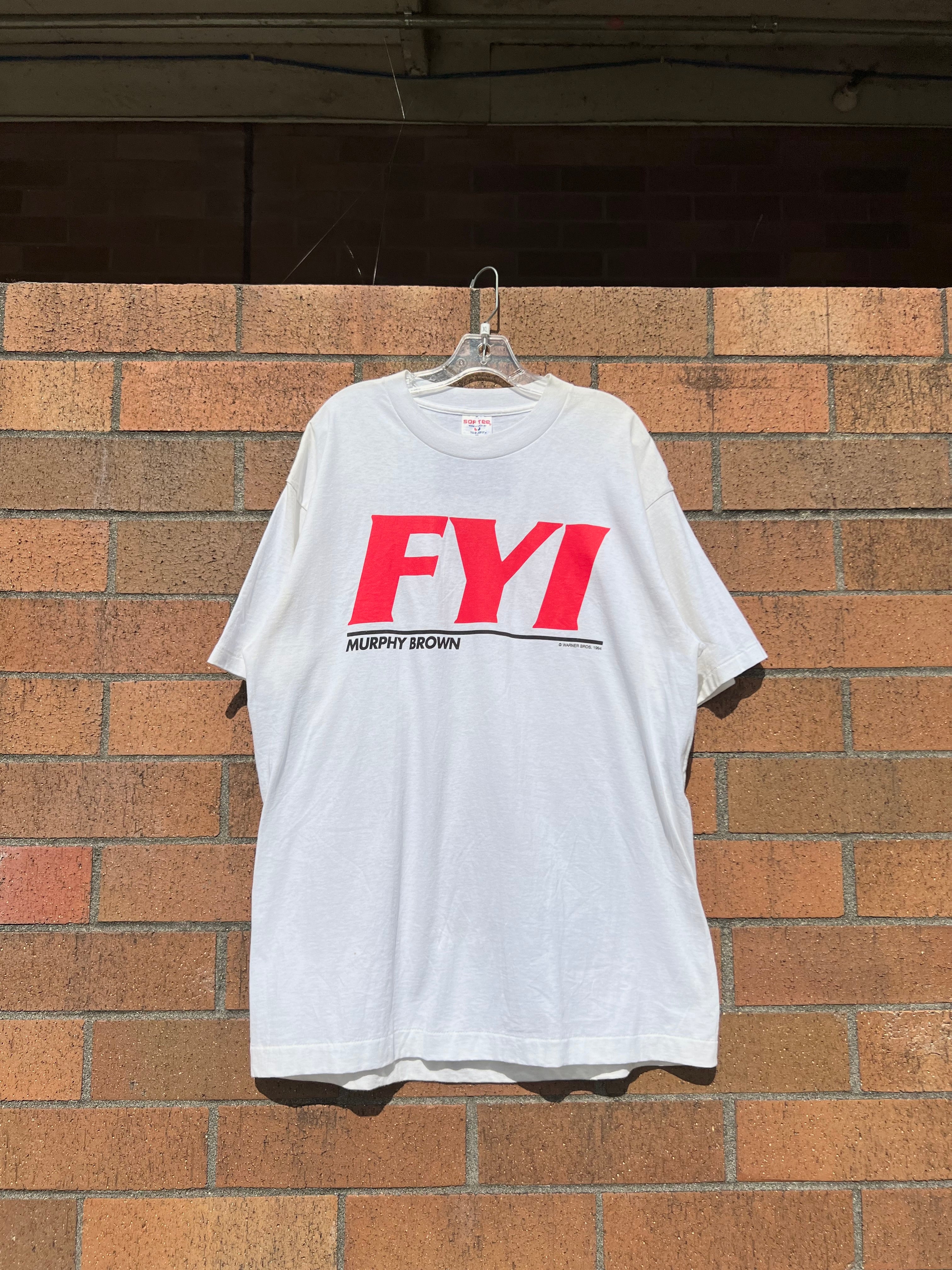 90s FYI Murphy Brown TV Show Tee XL