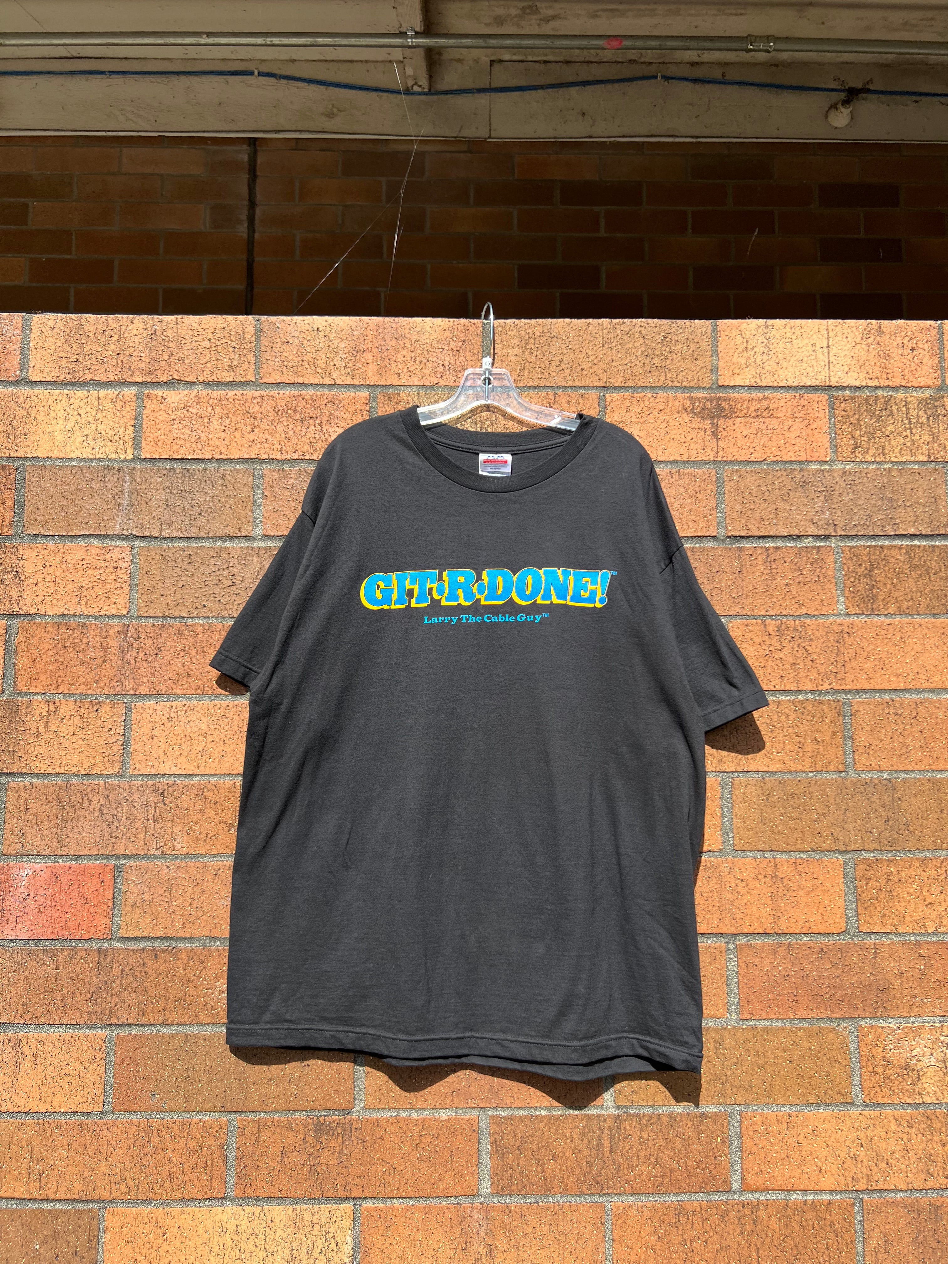 Y2K Larry Cable Guy Git-R-Done Tee XXL