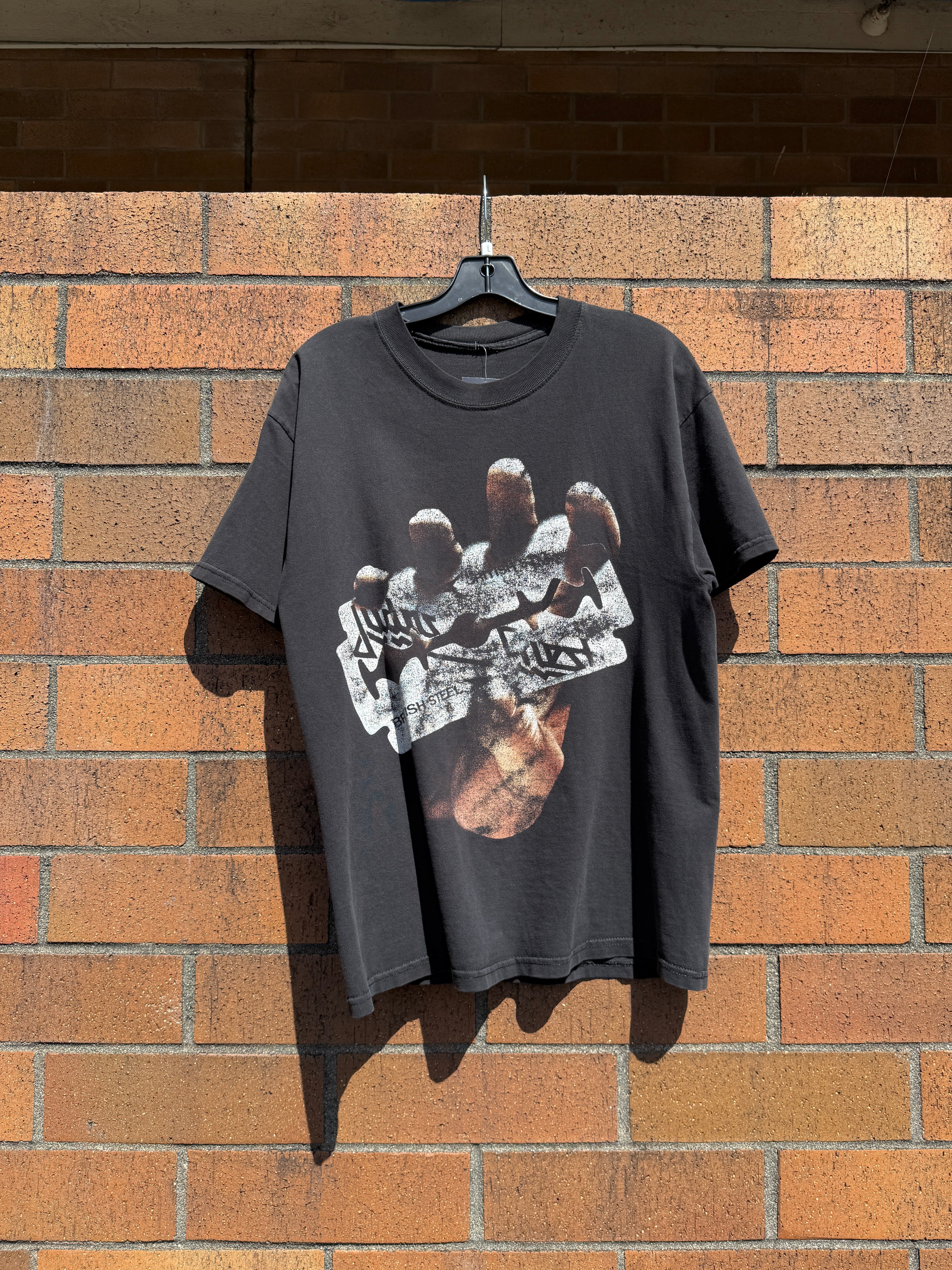 Y2K Judas Priest British Steel Band Tee Size L