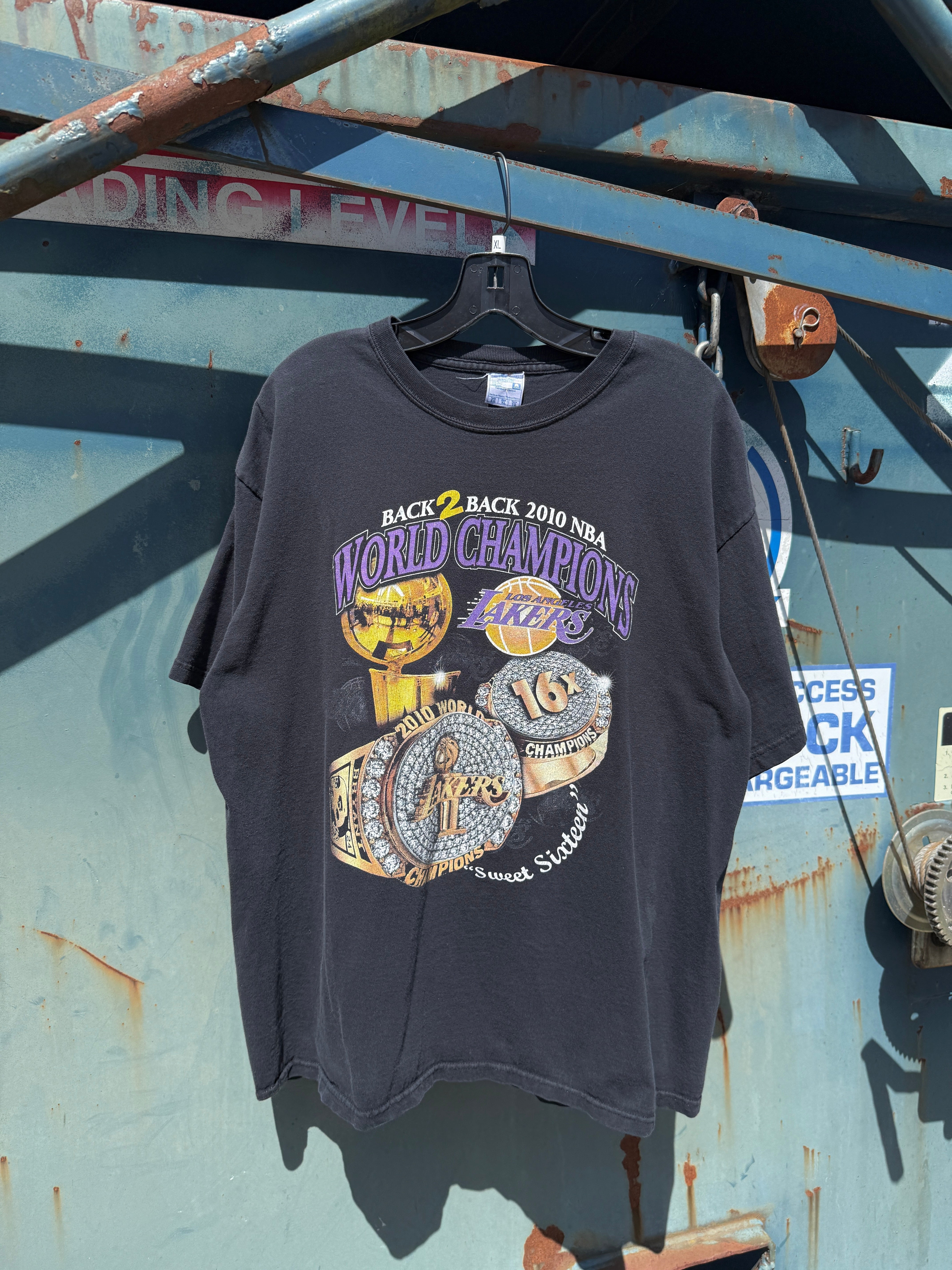 2010 Los Angeles Lakers NBA Finals Champions Dynasty Tee Shirt Size XL