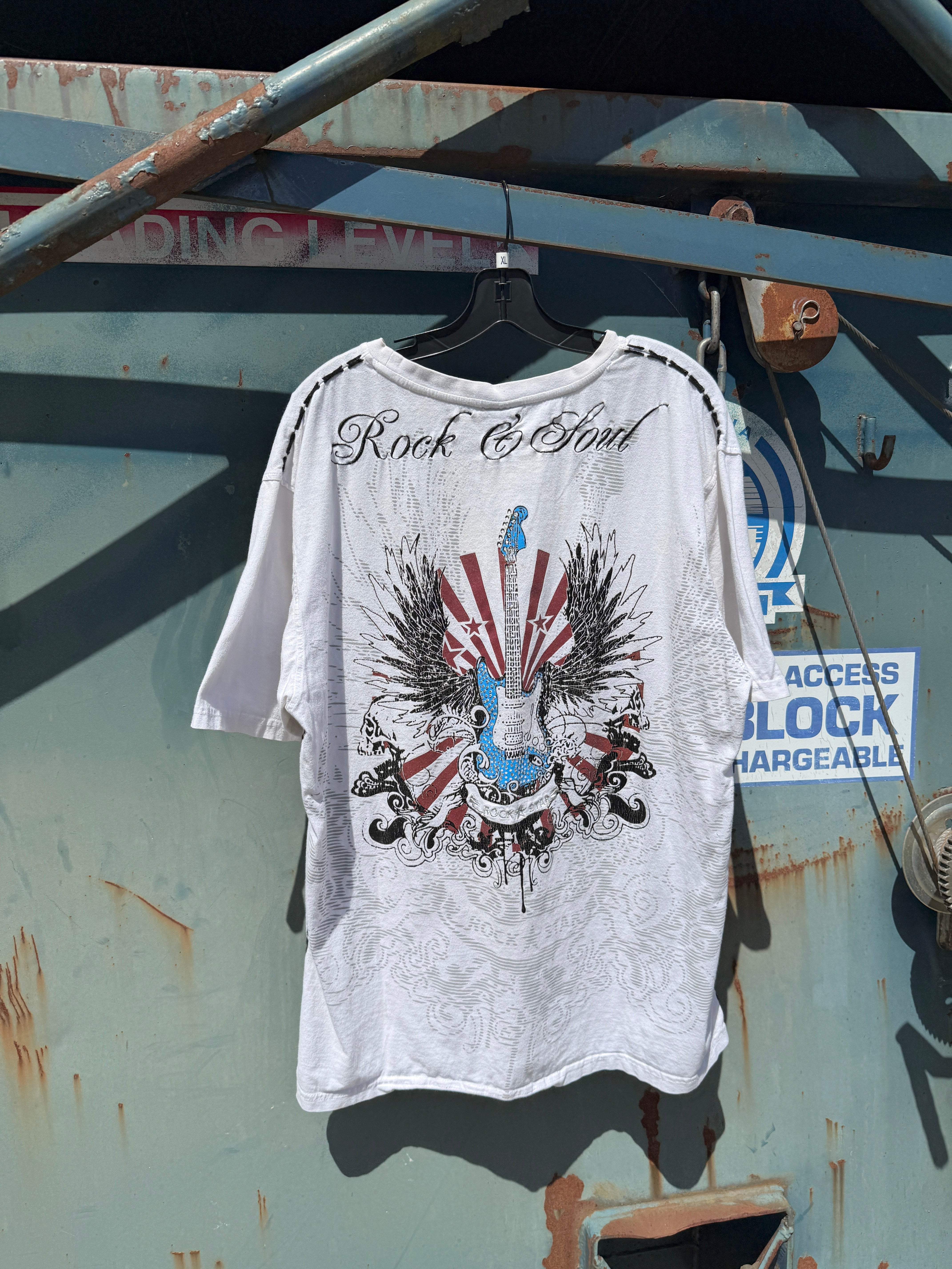 Y2K Urban Couture Rock n Roll Tee Size XL