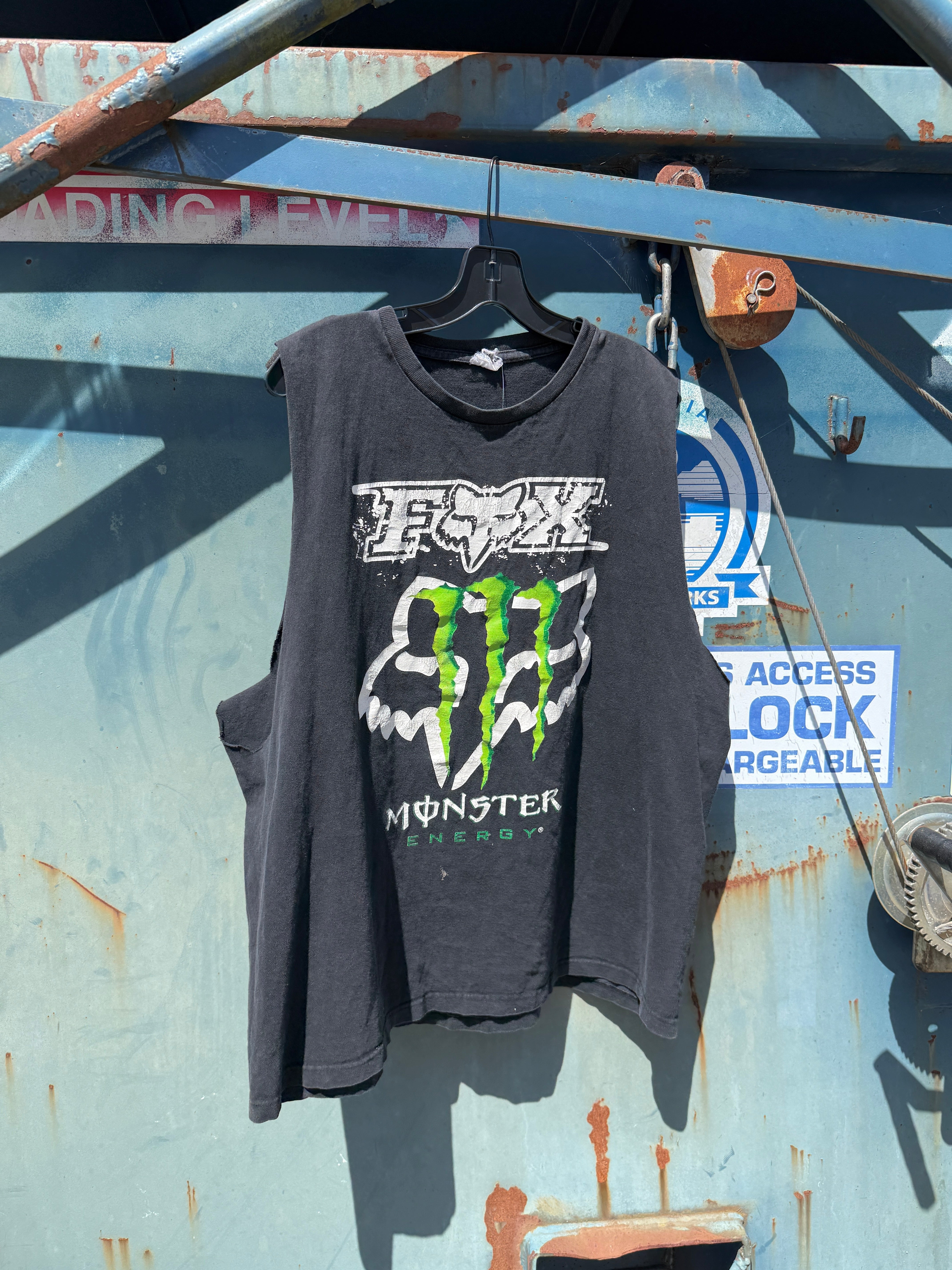 Y2K Fox Racing Monster Muscle Shirt Size XL