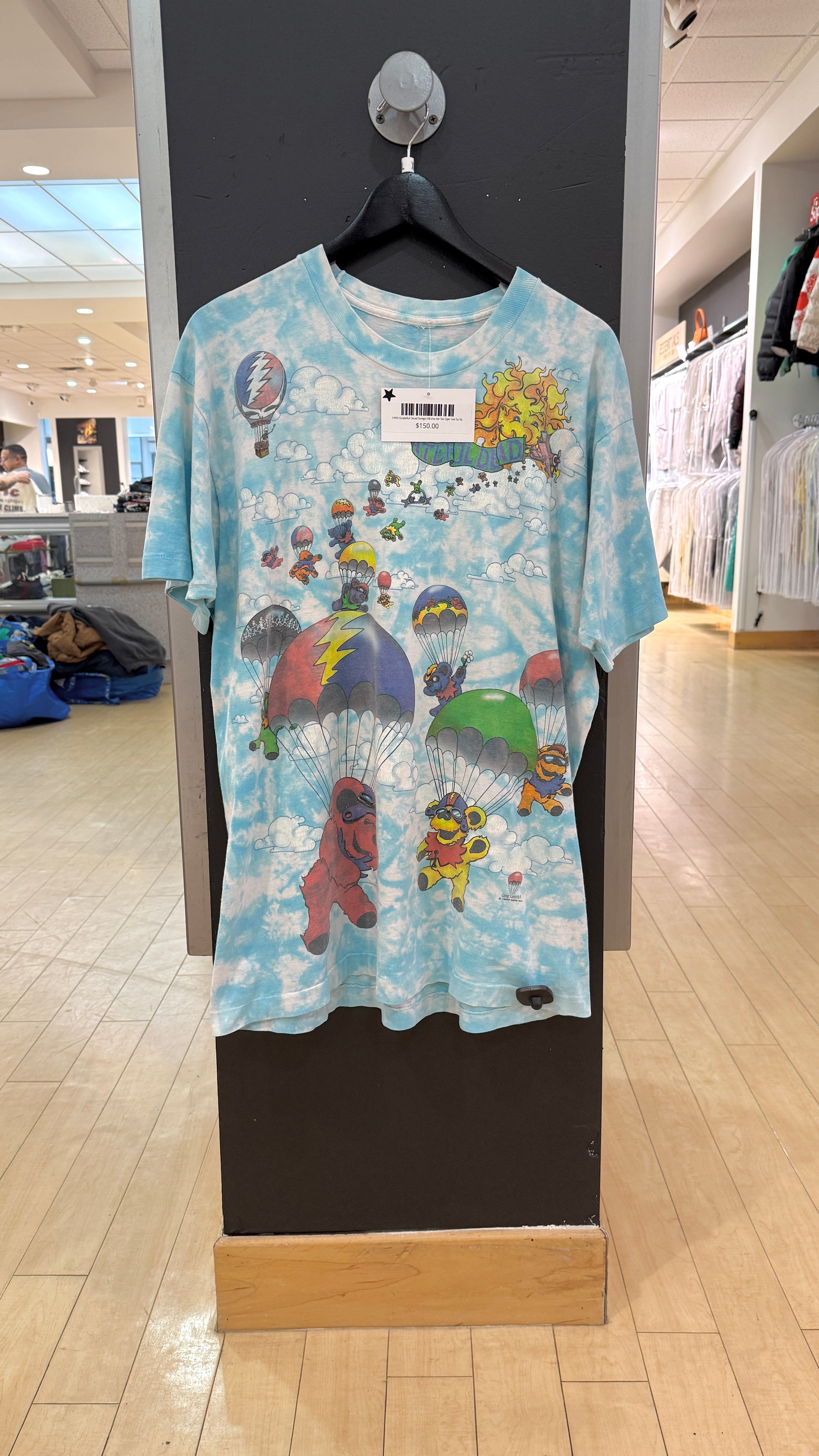 1993 Grateful Dead Songs Fill the Air Tie Dye Tee Sz XL