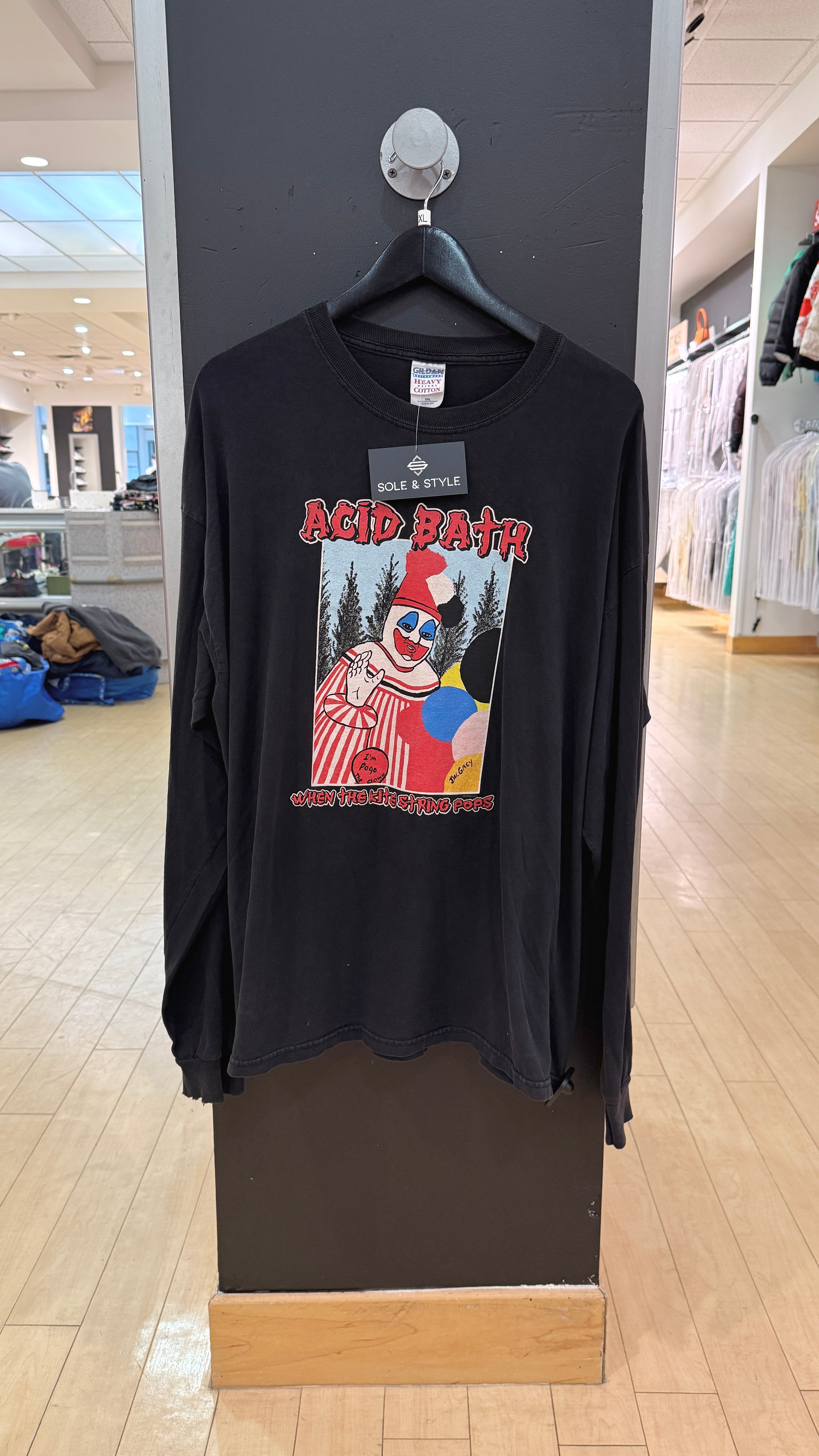 Y2K Acid Bath When the Kite String Pops Long Sleeve Tee Sz XXL