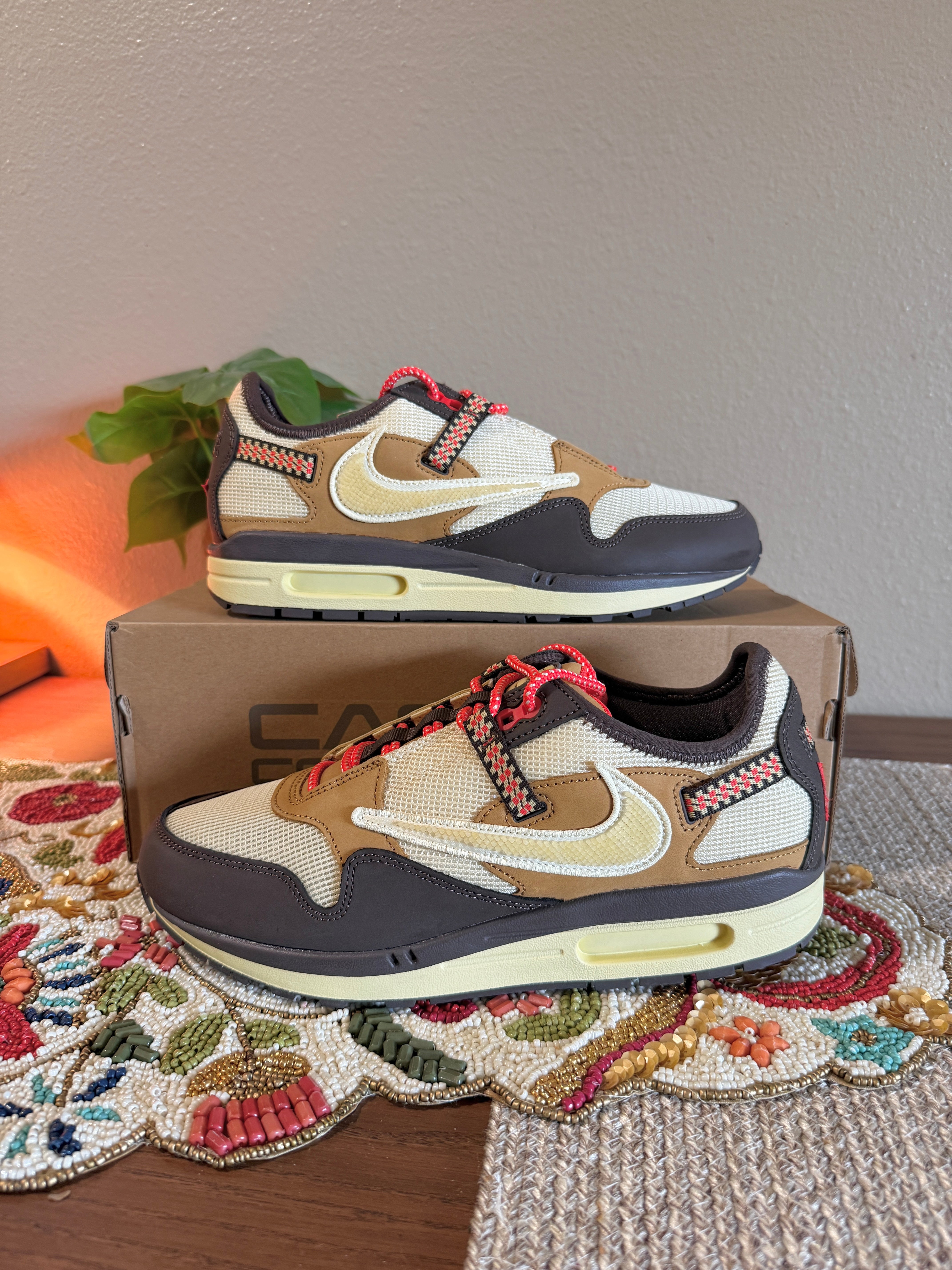 Nike Air Max 1 Travis Scott Cactus Jack Baroque Brown Size 9