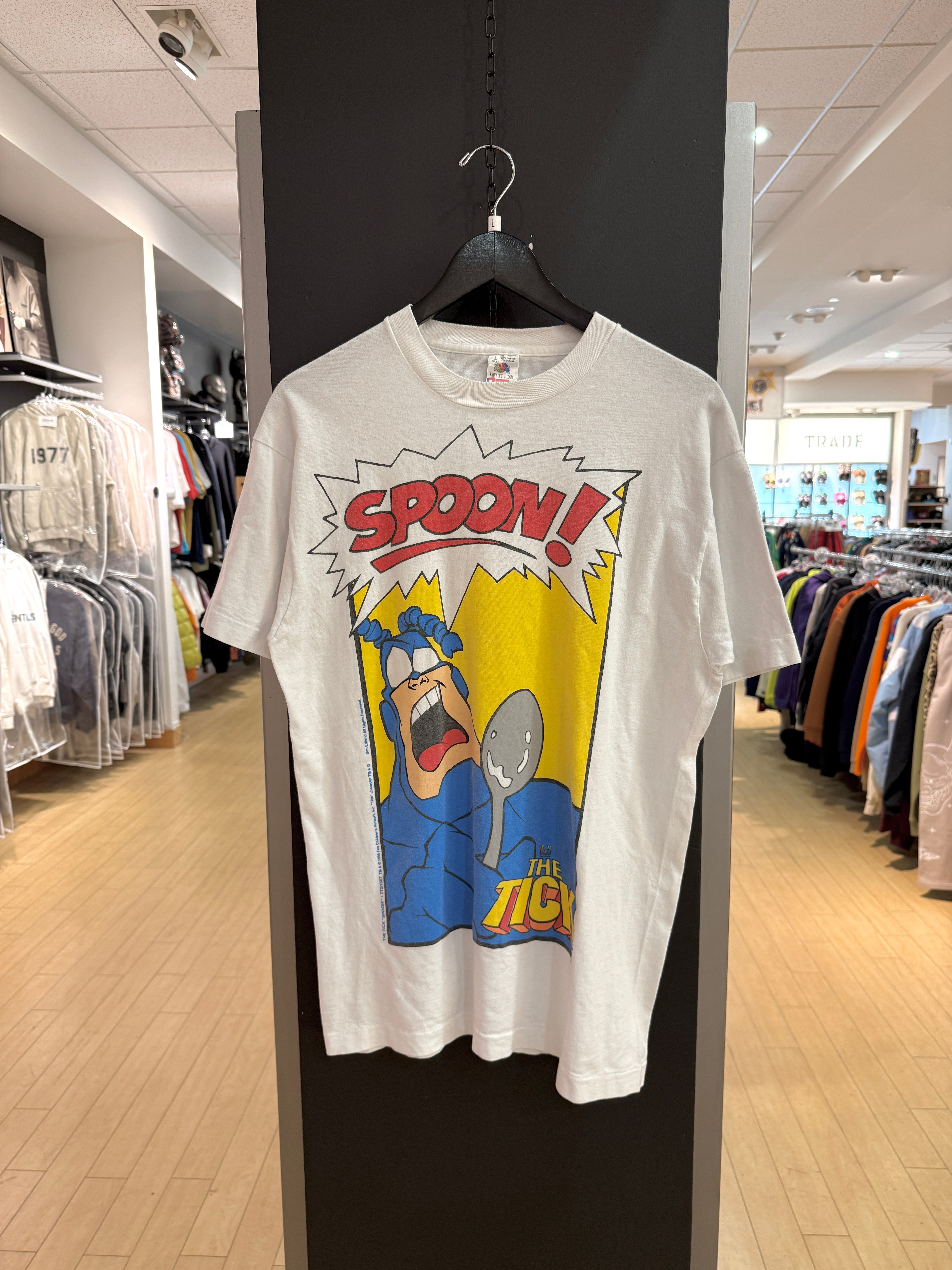 1995 The Tick Spoon! Fox TV Tee Size L