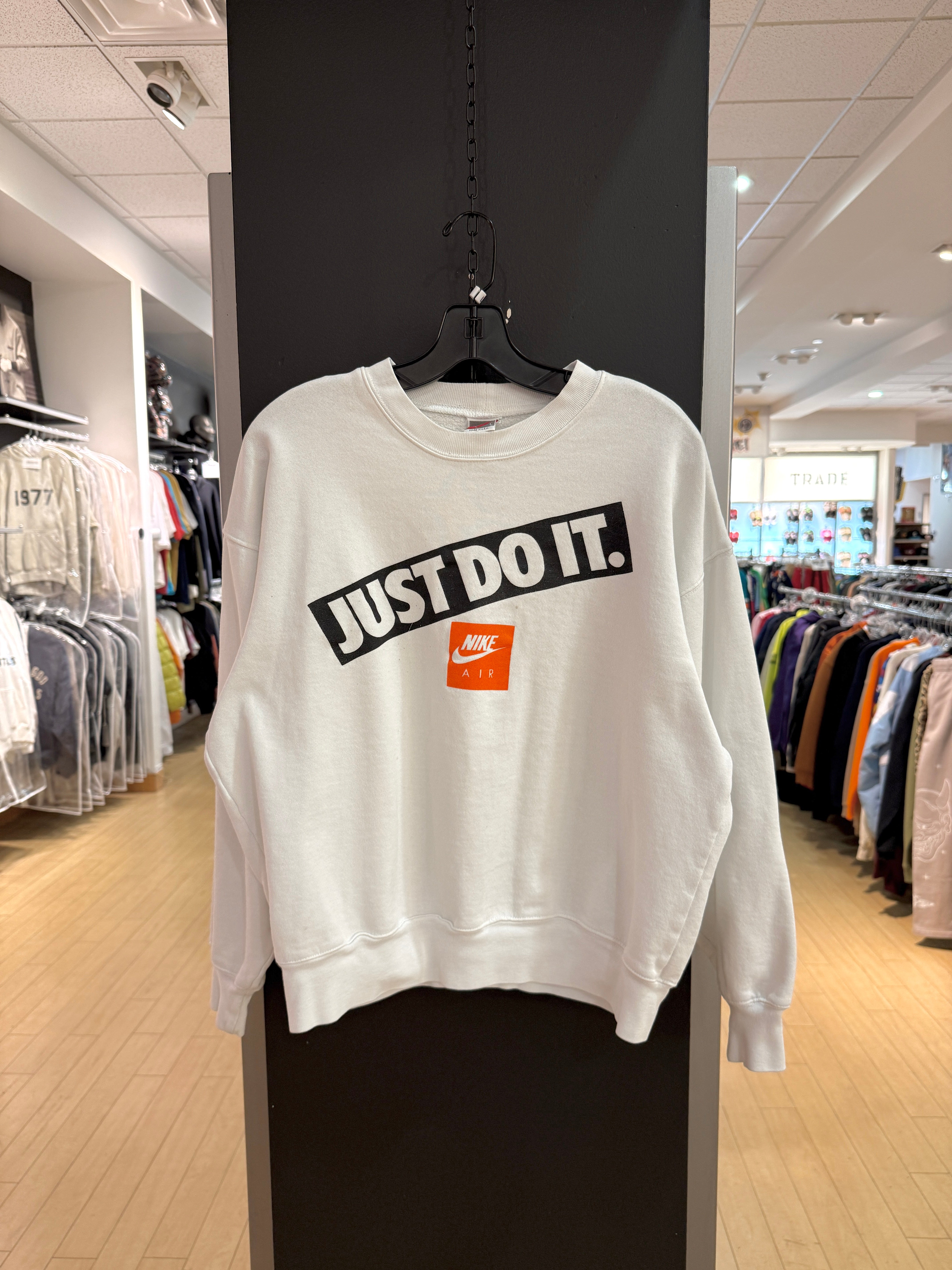 90s Nike Air Just Do It White Crewneck Size L