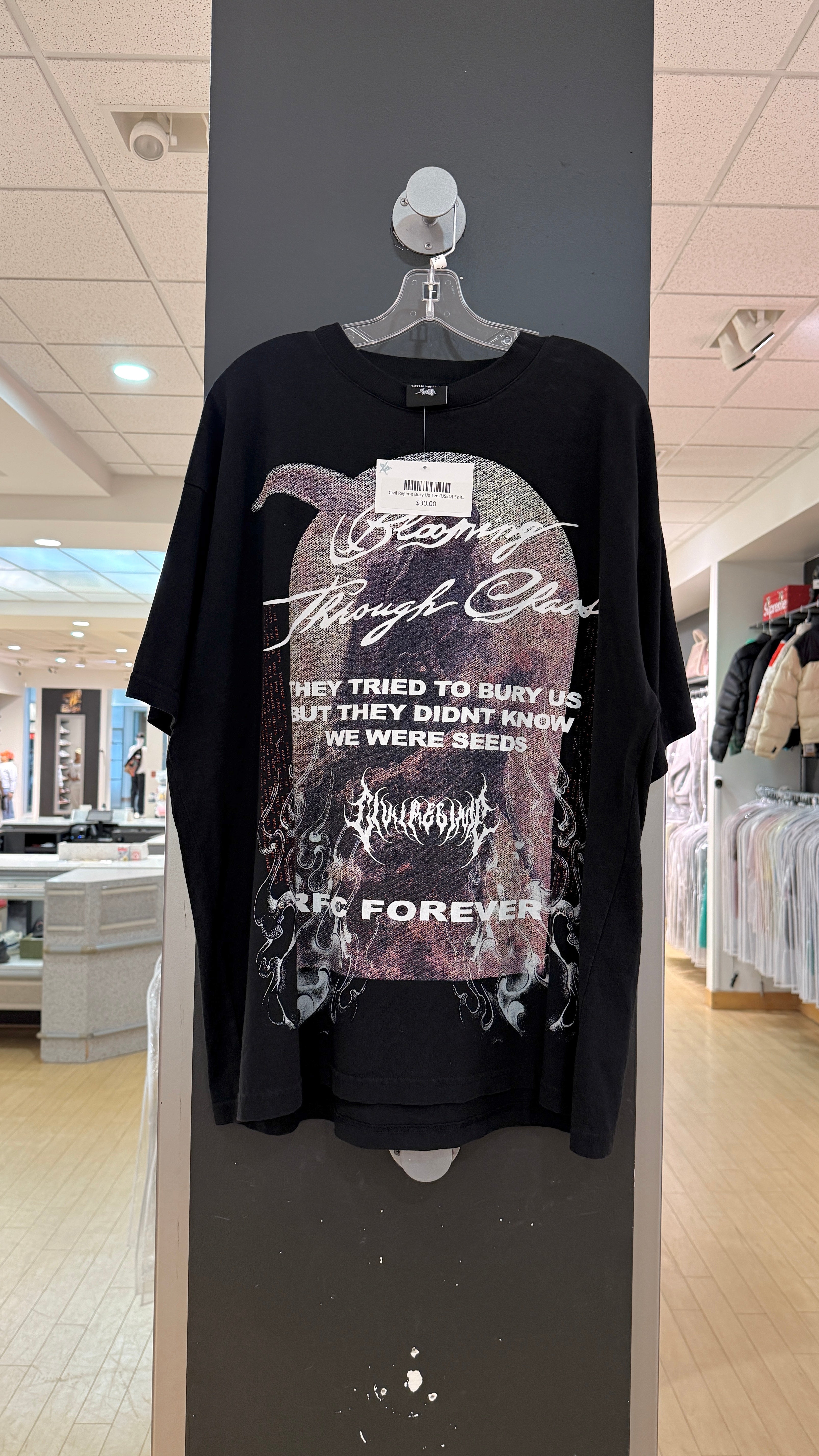 Civil Regime Bury Us Tee (USED) Sz XL