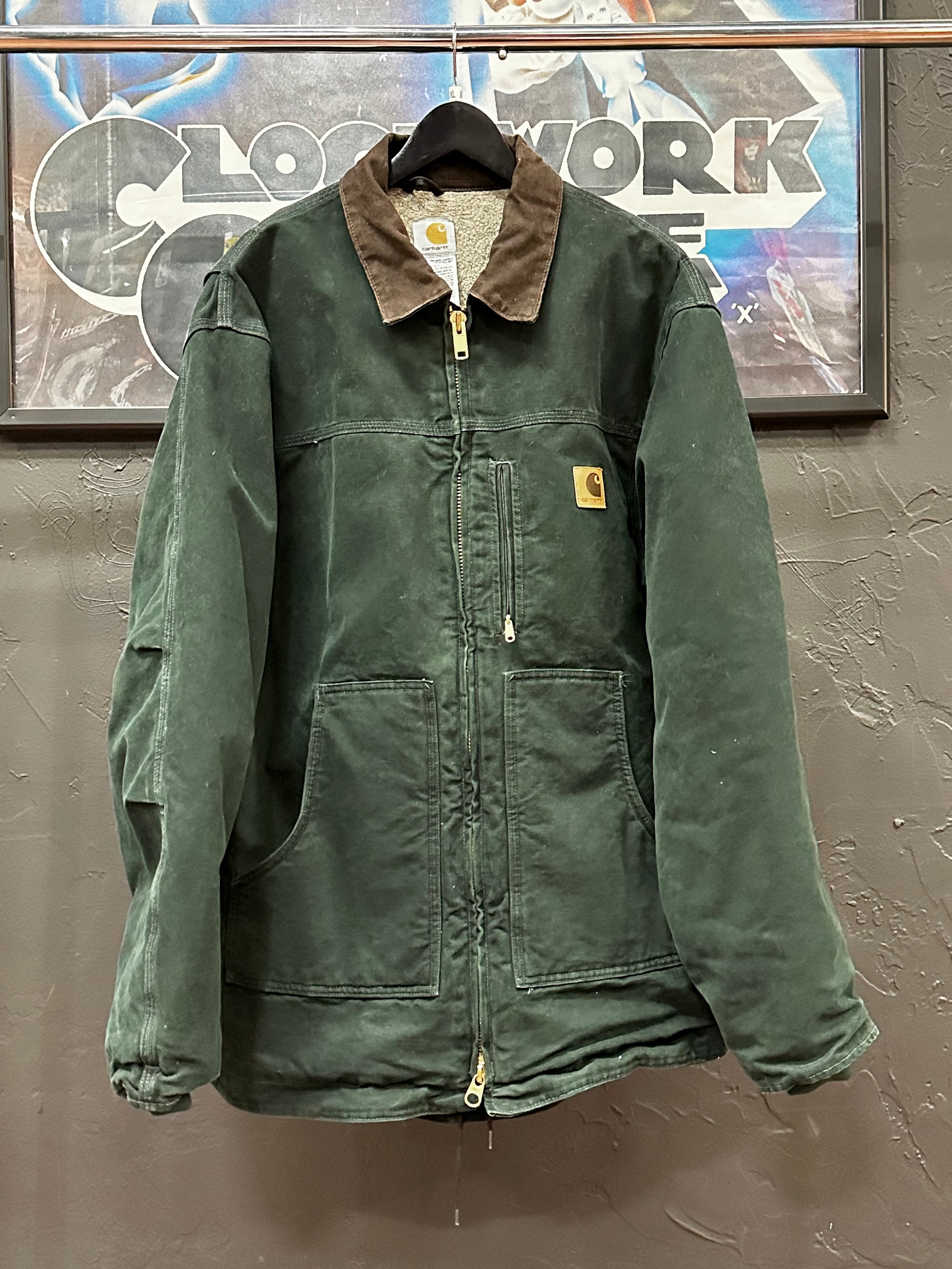 2004 Carhartt Sandstone Ridge Coat Spruce Green Sz XL Tall