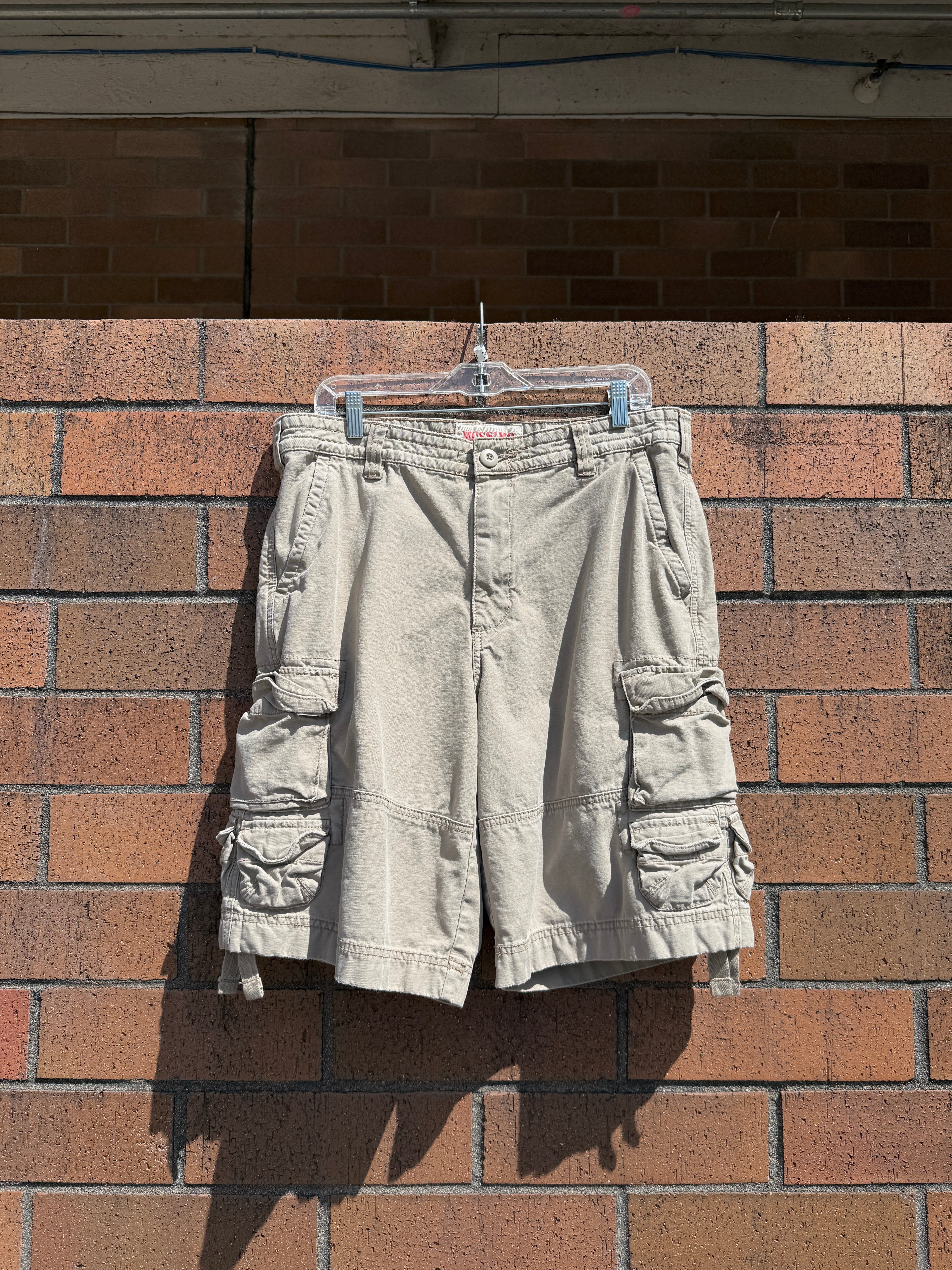 Mossimo Supply Co Tan Cargo Shorts Size 34