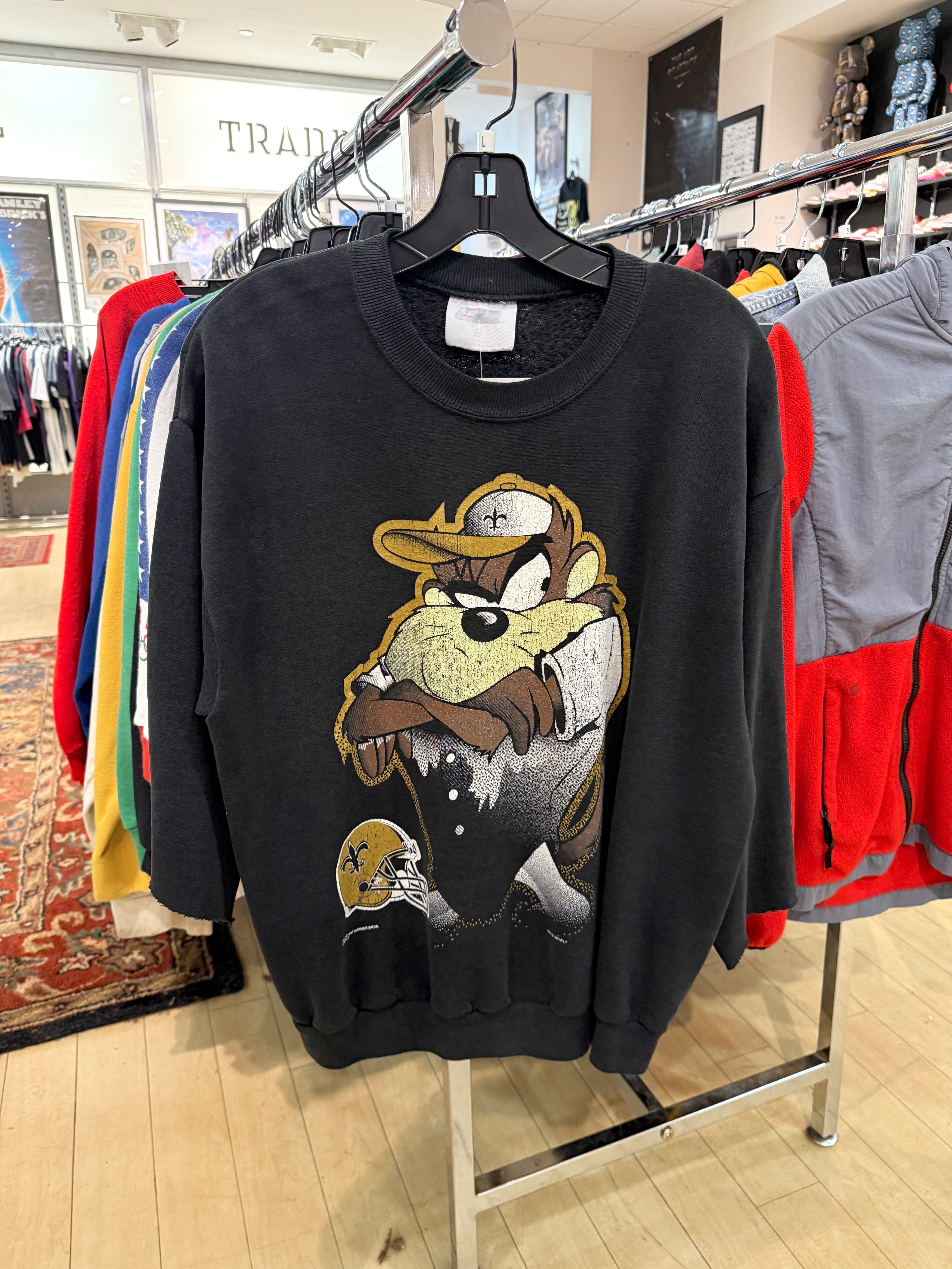 1997 Taz New Orleans Saints Crewneck Sz L