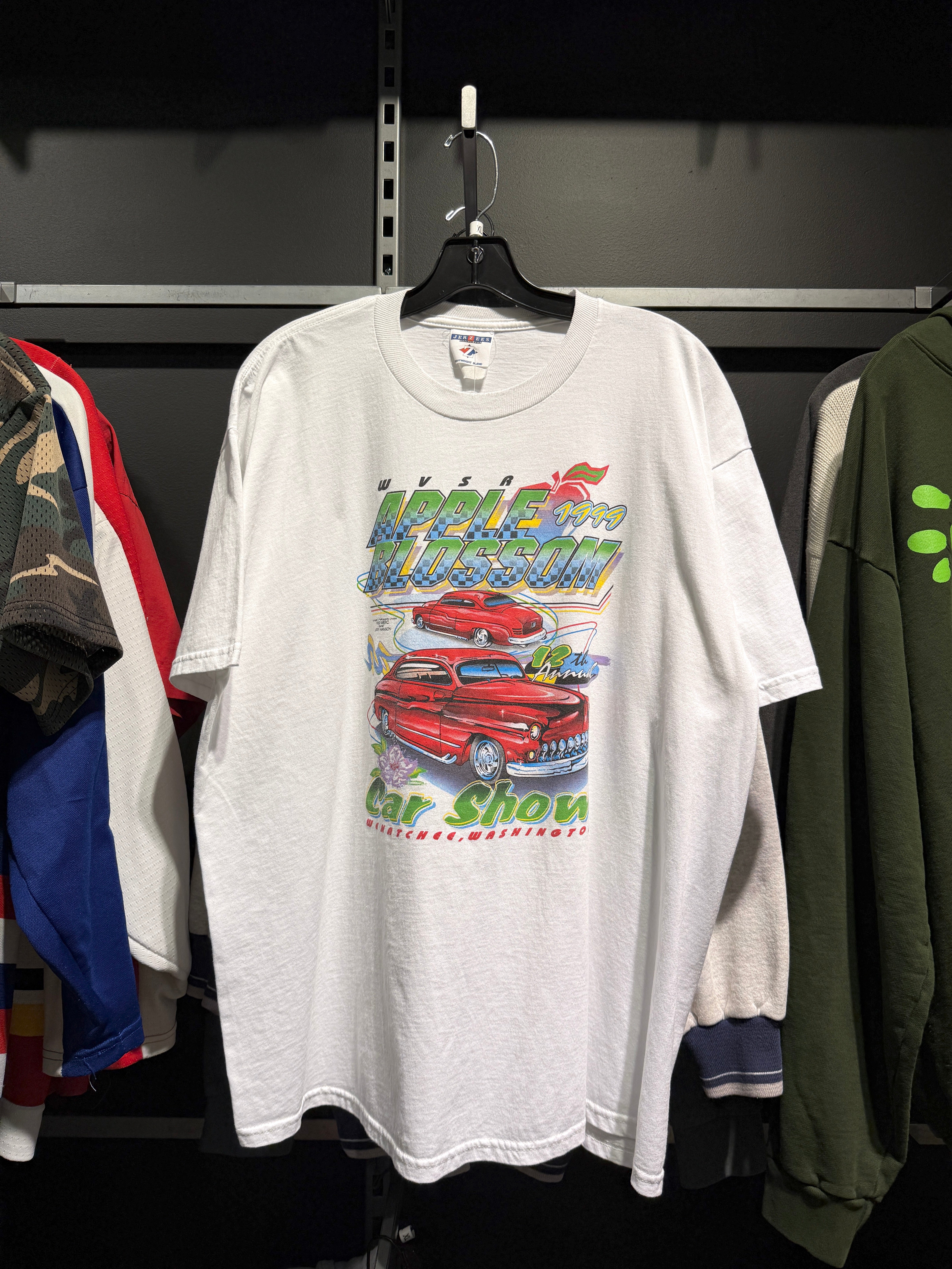 1999 Apple Blossom Hot Rod Car Show Tee Sz XL