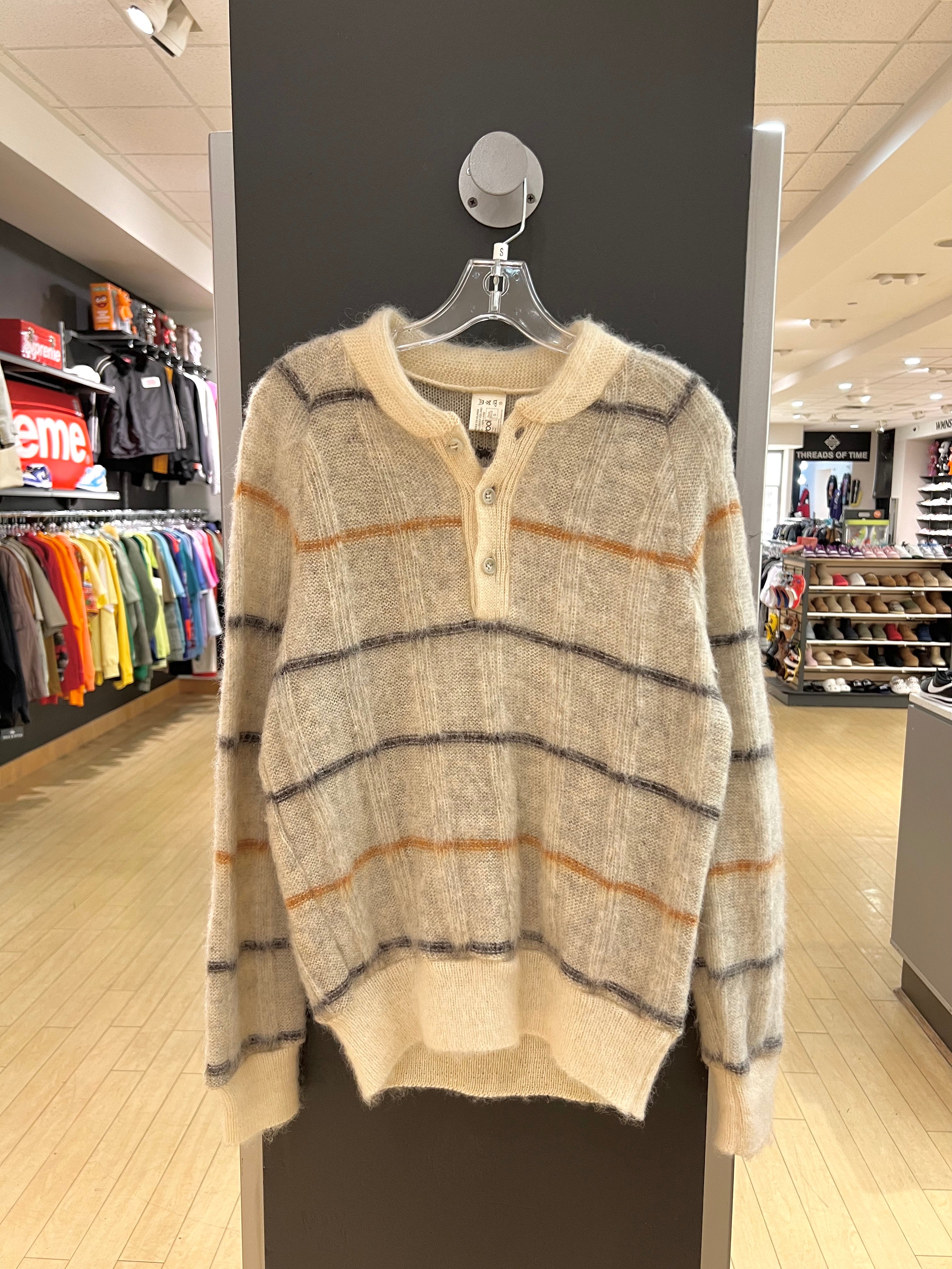 80s Icewool Plaid Knit Sweater Sz Small