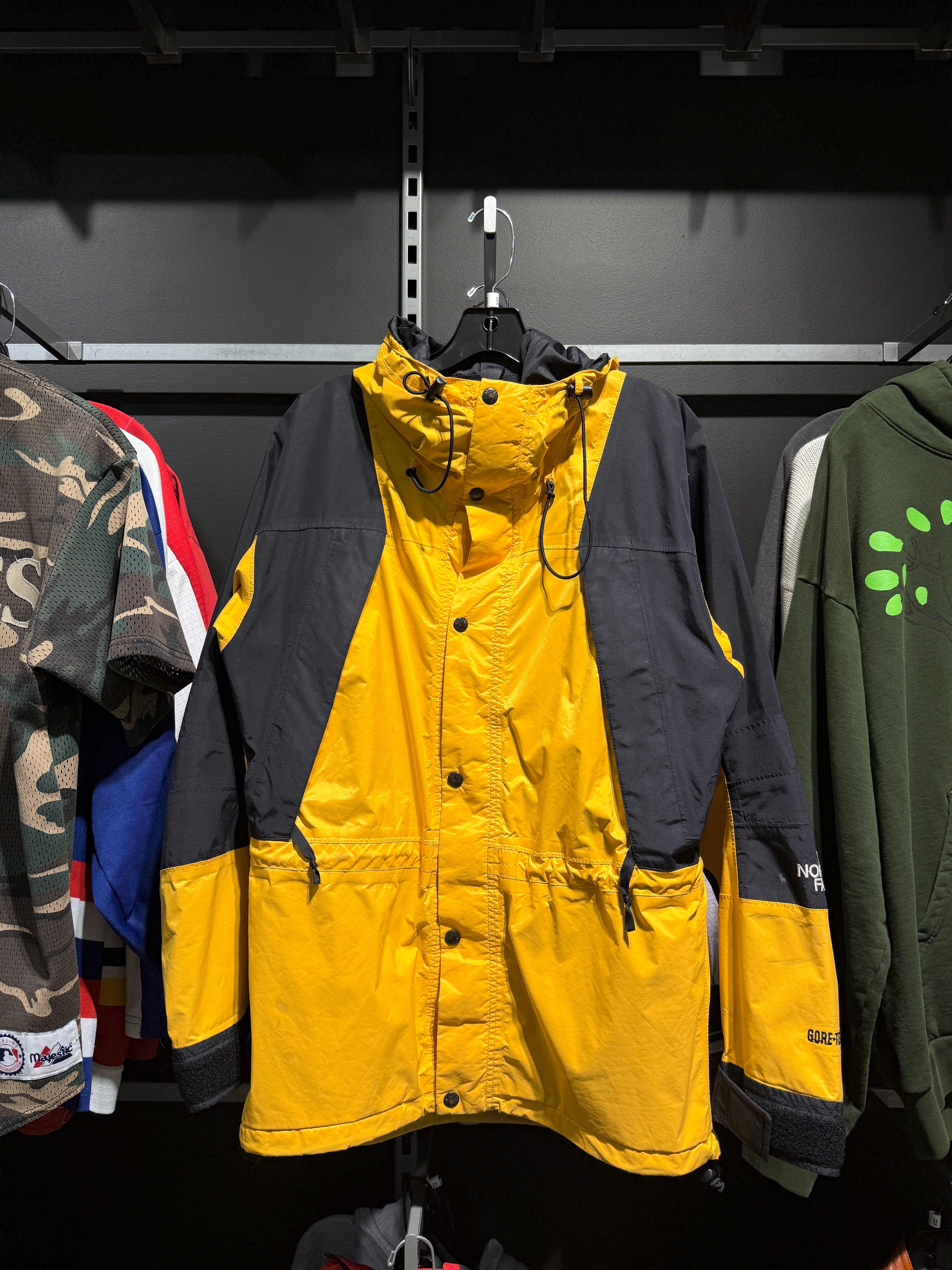 90s The North Face Mountain Jacket Black / Yellow Sz Small