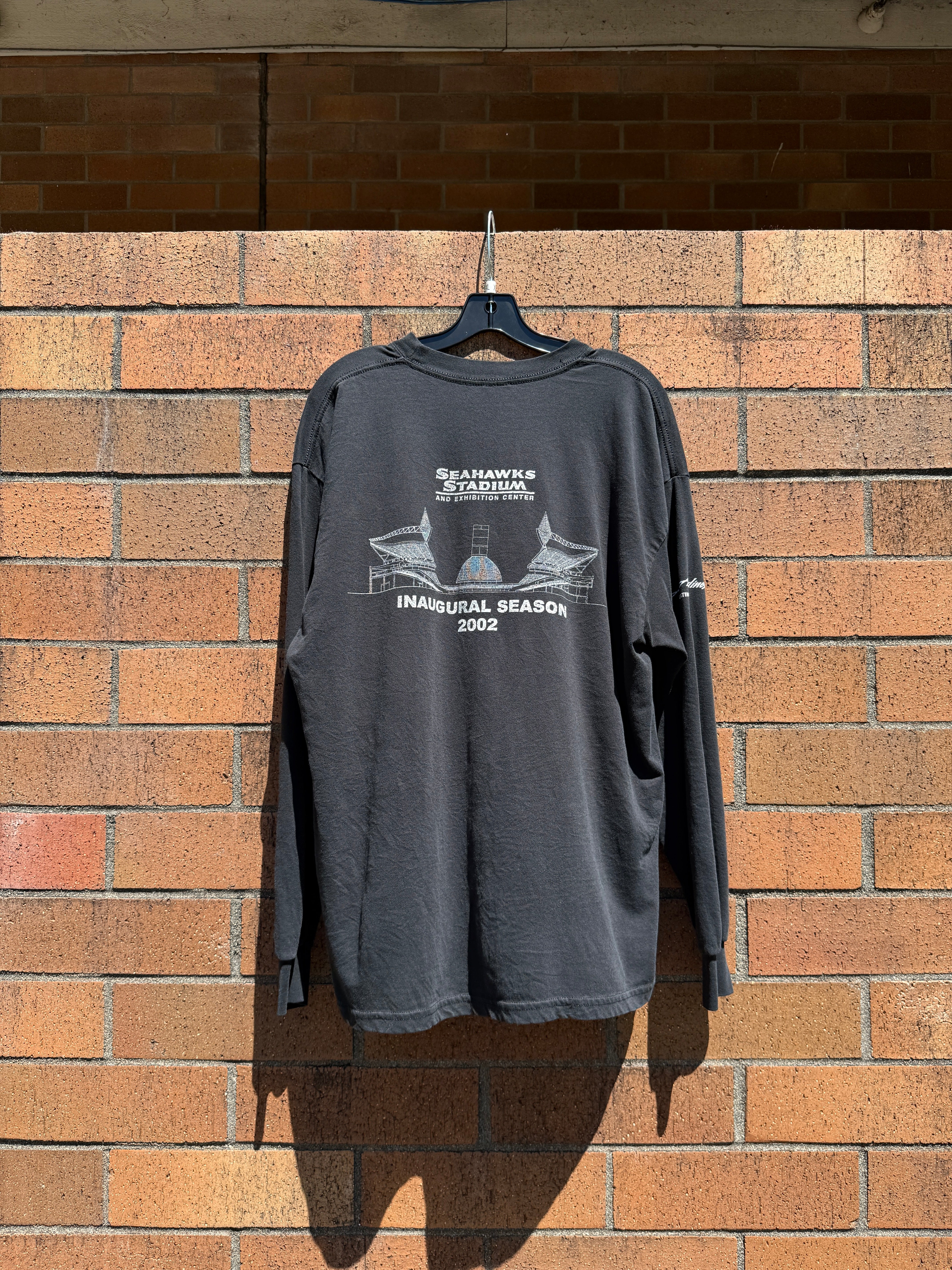 2002 Seahawks Stadium Inaugural Season Long Sleeve Tee Size XL