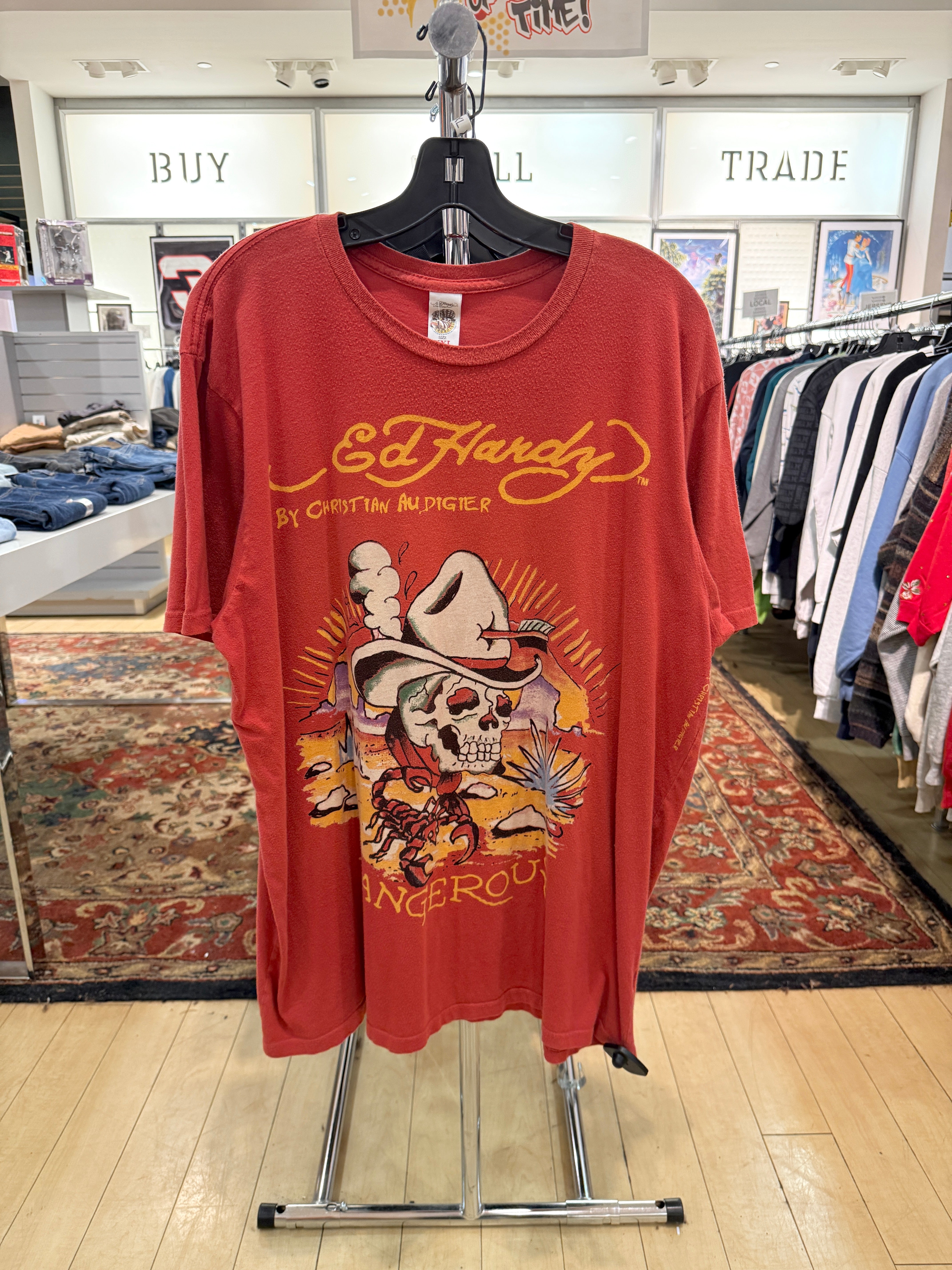 Y2K Ed Hardy Dangerous Tee Sz XXL