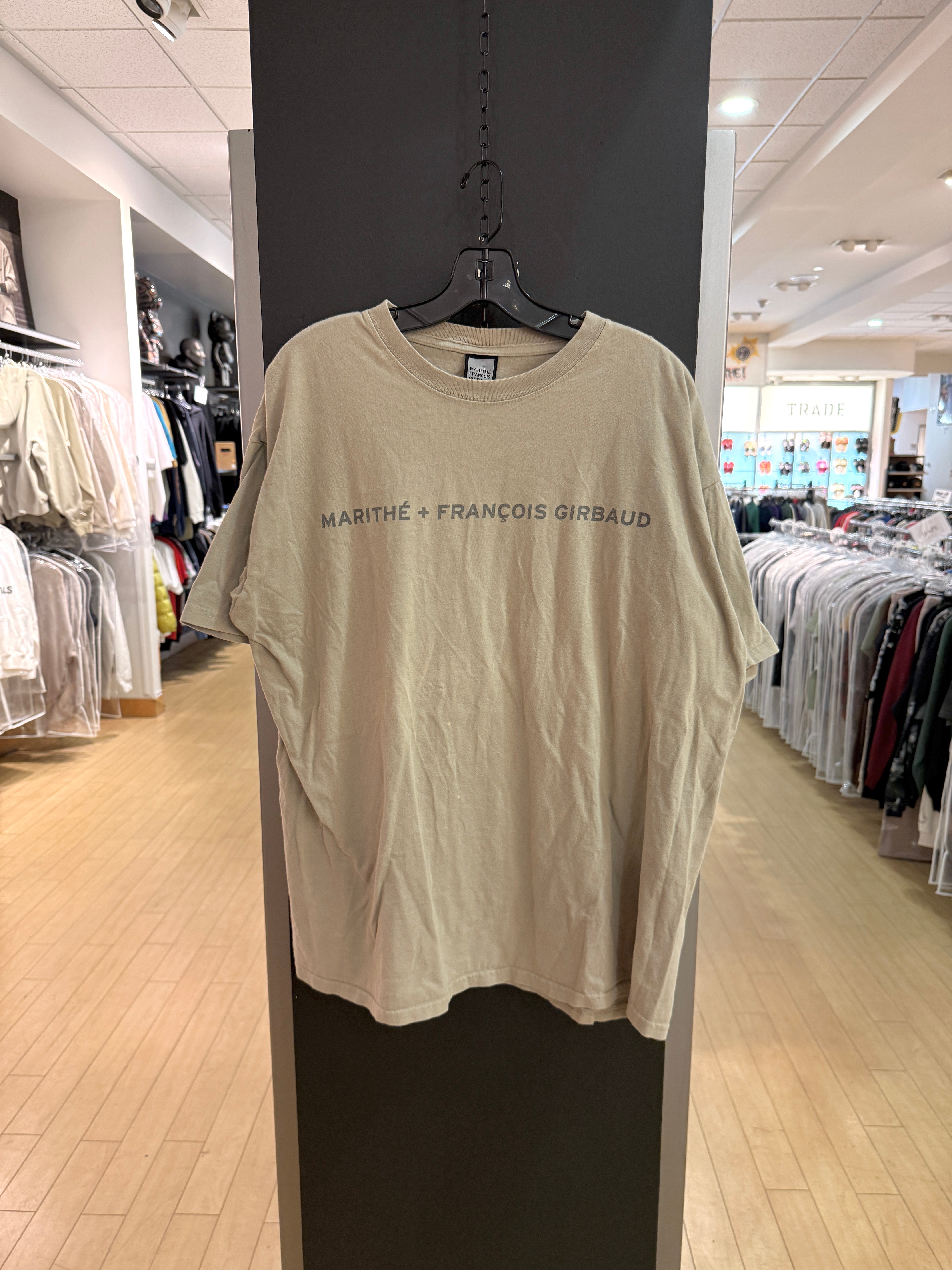 Y2K Marithe Francois Girbaud Beige Tee Size XL