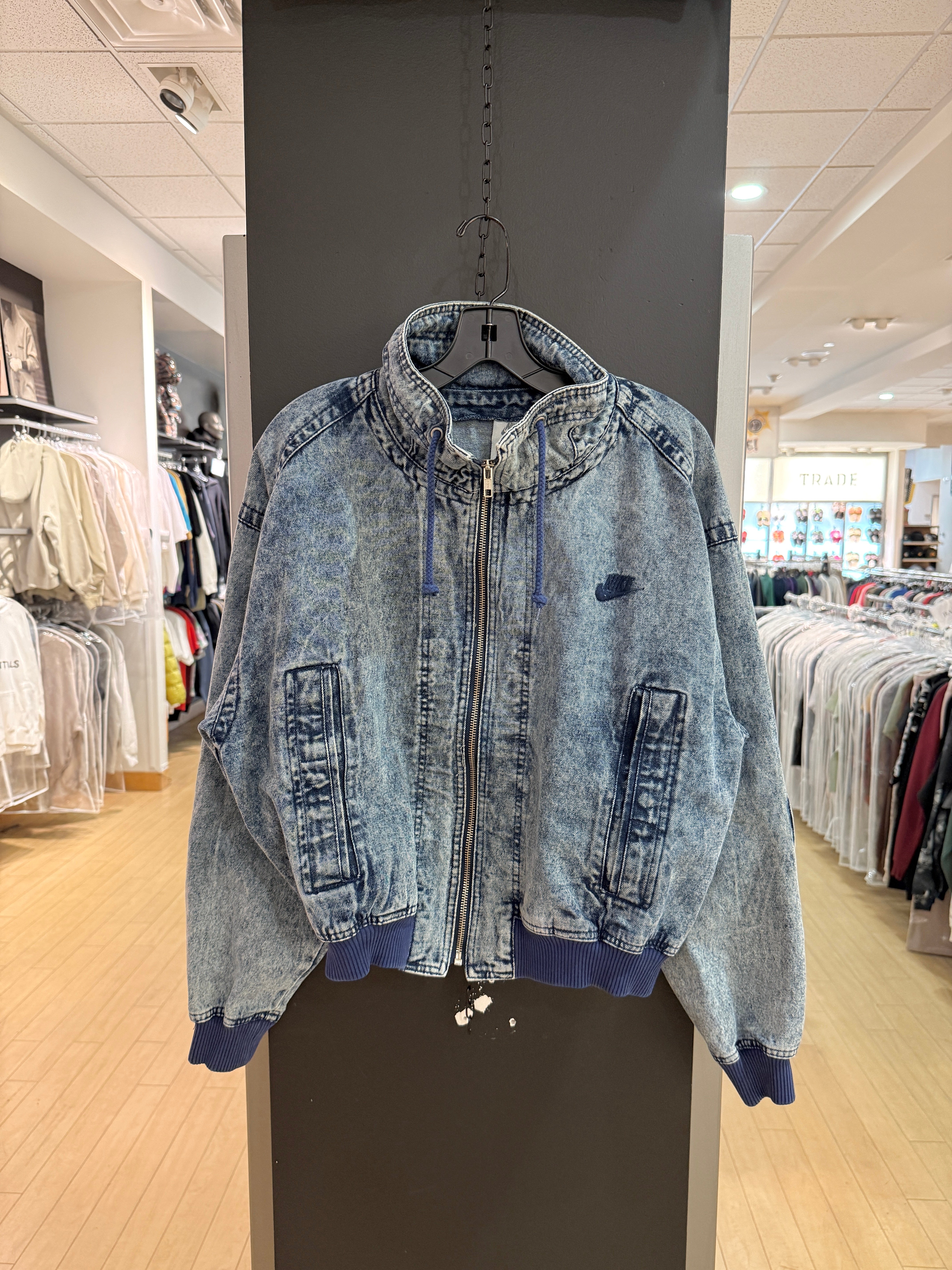 90s Nike Challenge Court Denim Jacket Size Small