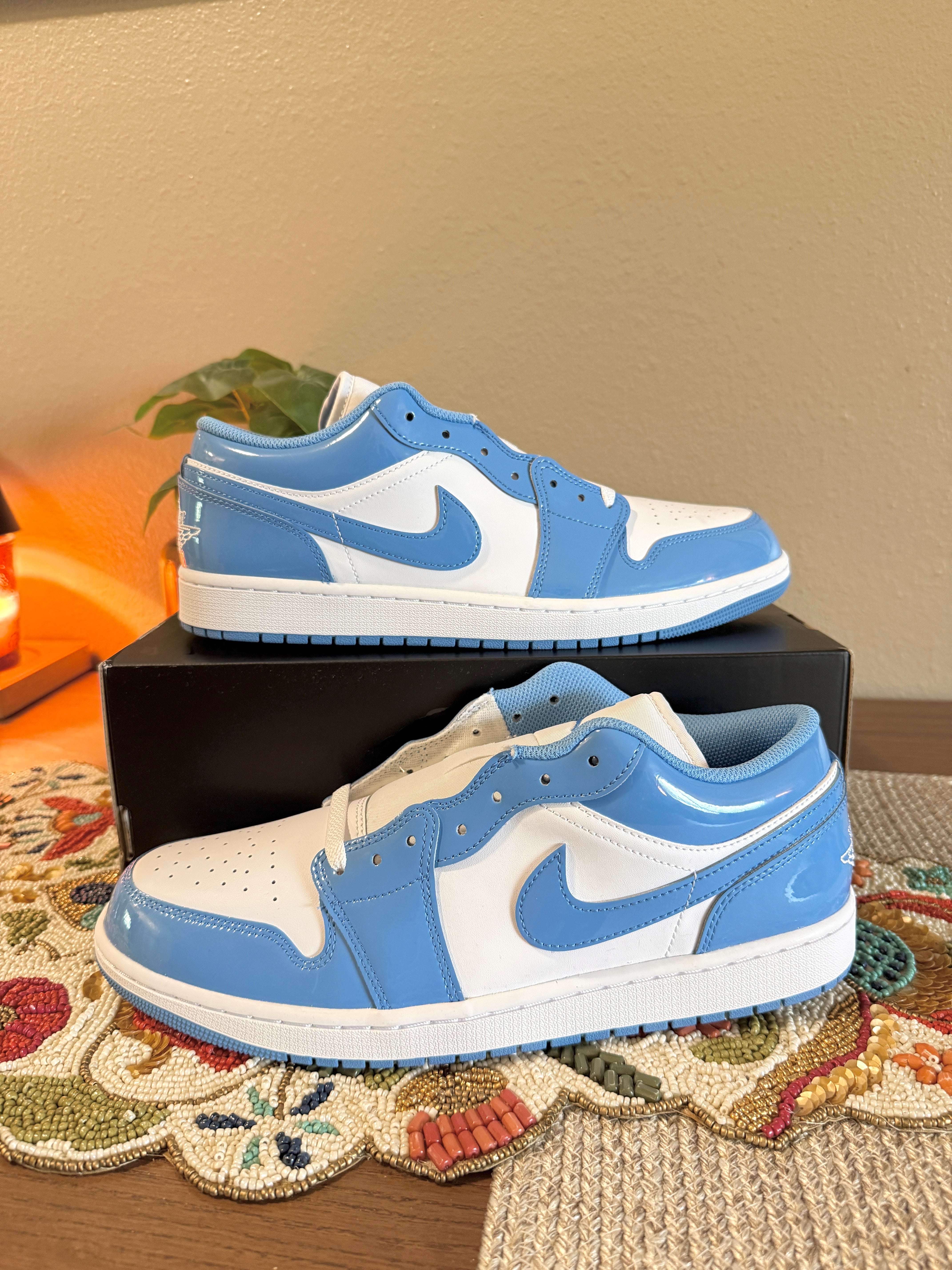 Jordan 1 Low SE White Legend Blue Size 12 MISSING LID