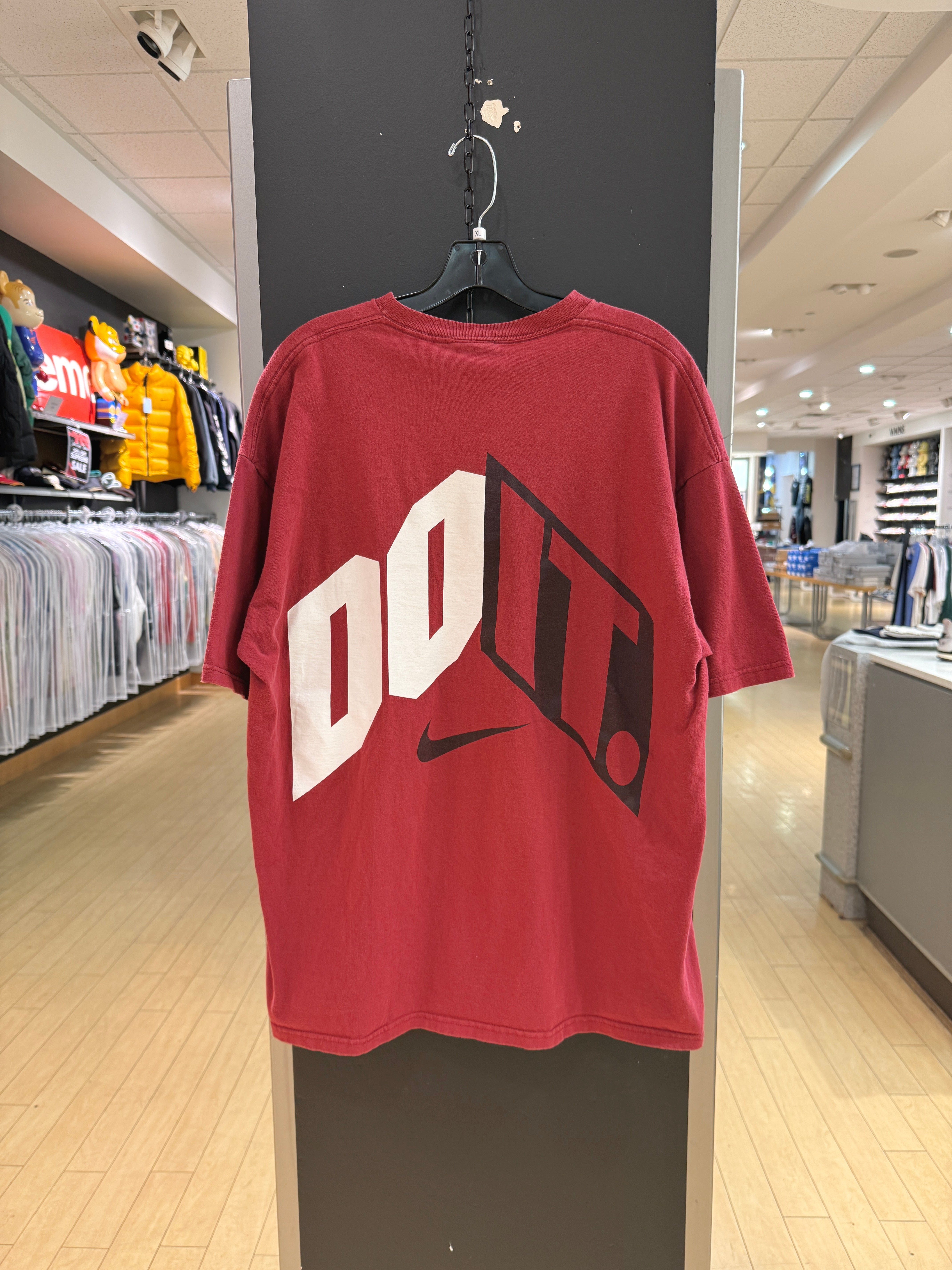 90s Nike Dark Red Just Do It Tee Sz XL