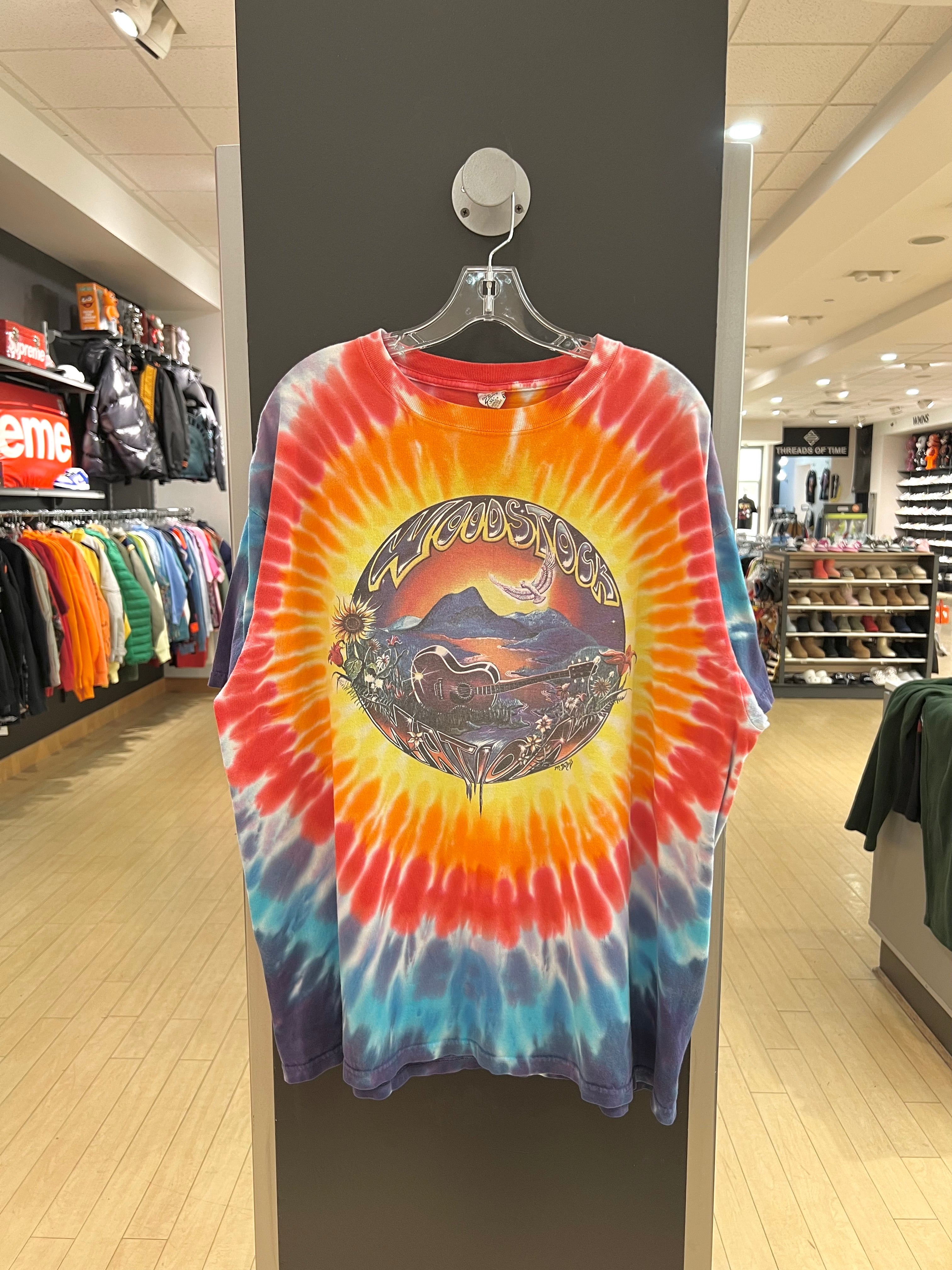 2000s Woodstock Nation Mike Dubois Tie Dye Sundog Shirt XL