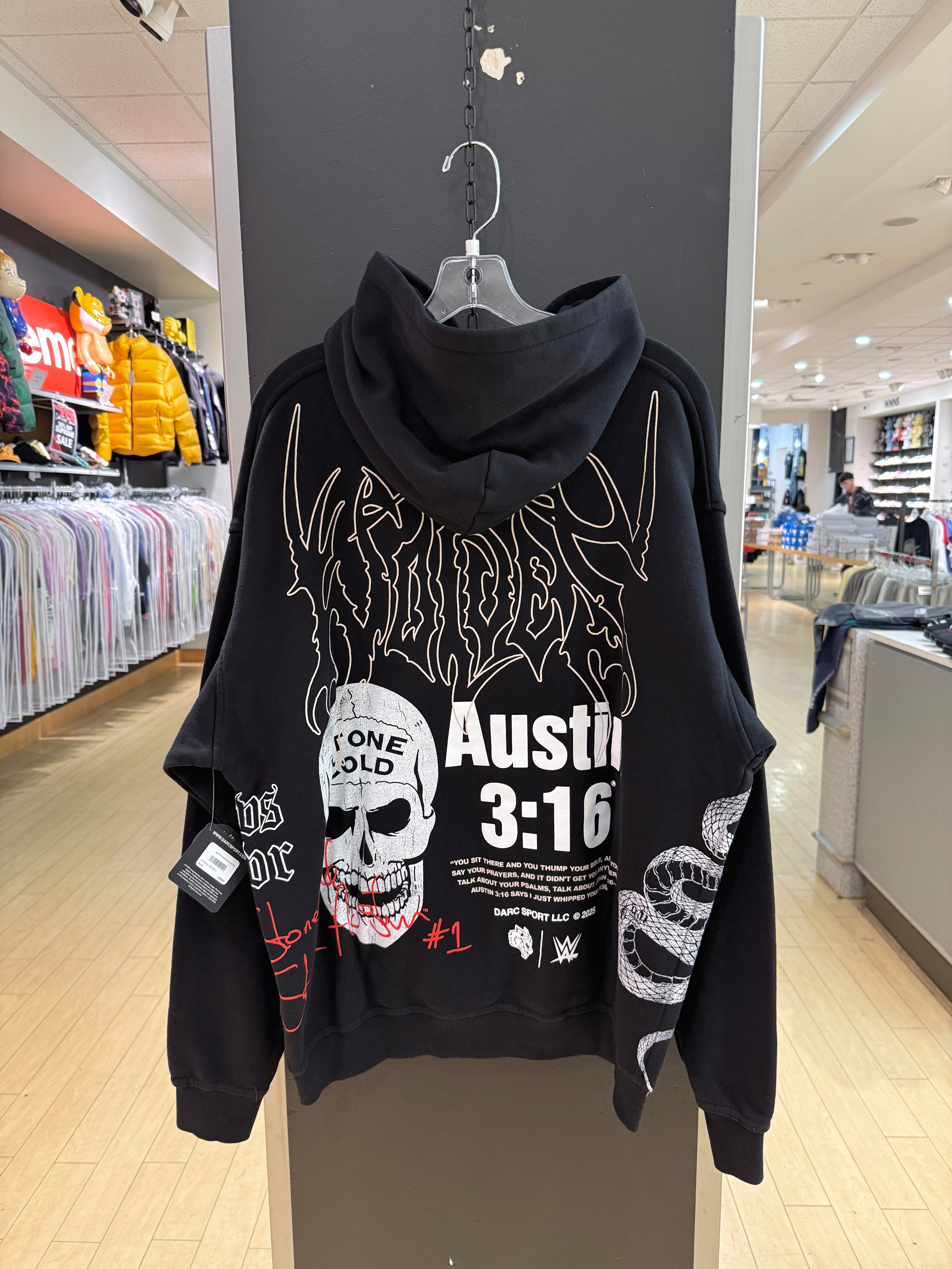 Darc Sport Austin 3:16 Pierce Hoodie Black Sz XL