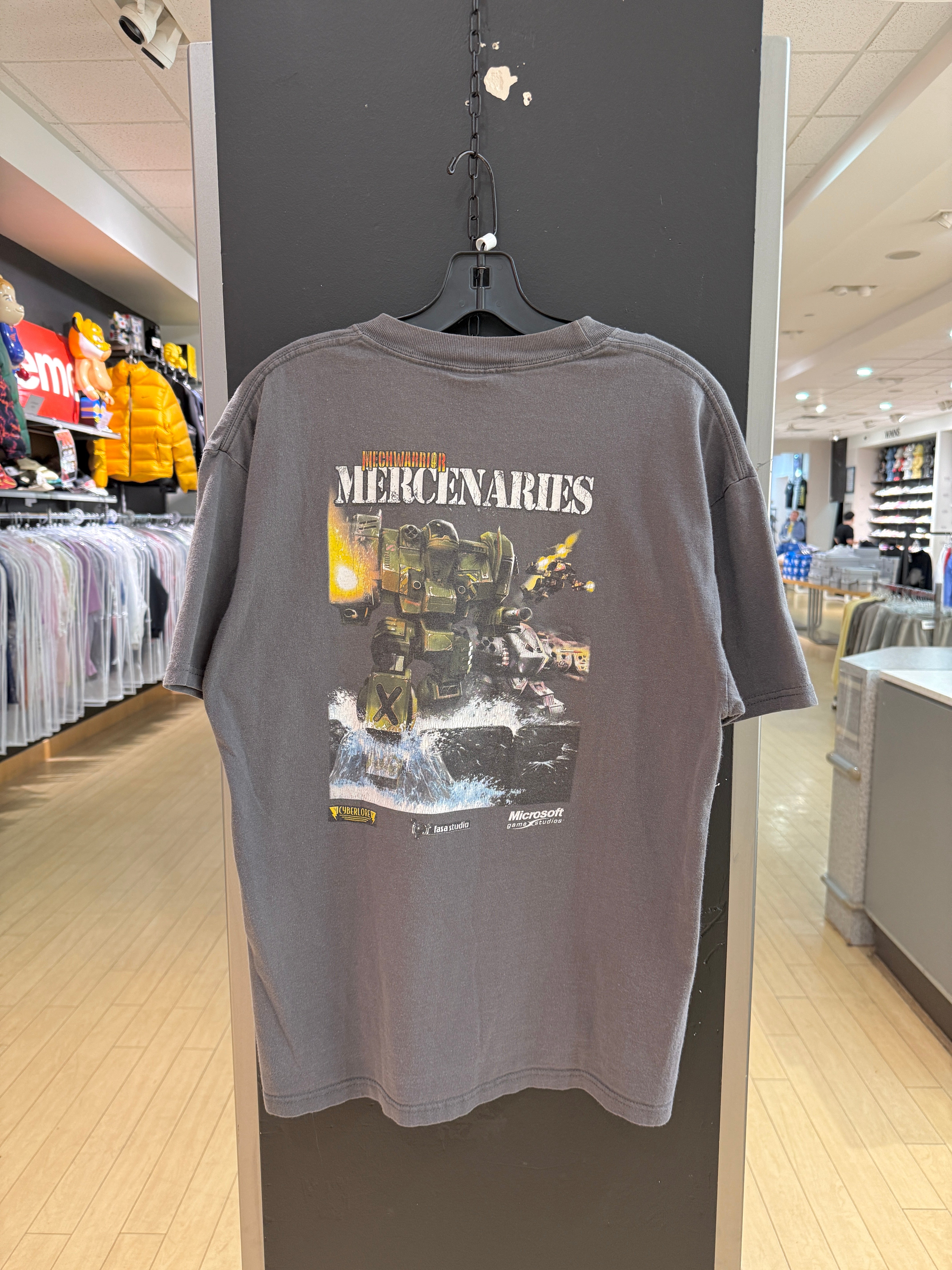 Y2K Mechwarrior 4 Video Game Promo Tee Sz L