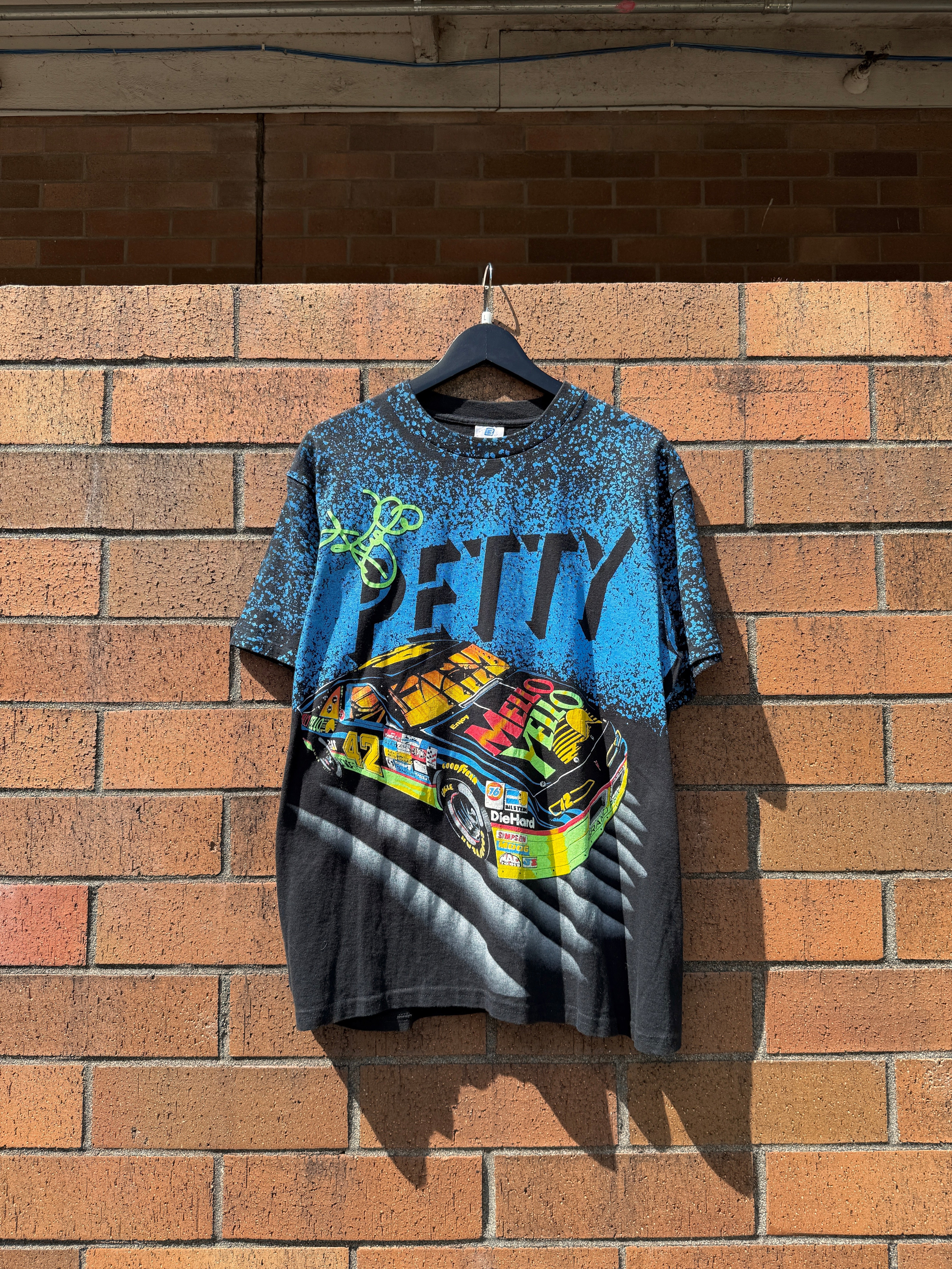 1994 Kyle Petty Mello Yello Nascar AOP Tee Size L