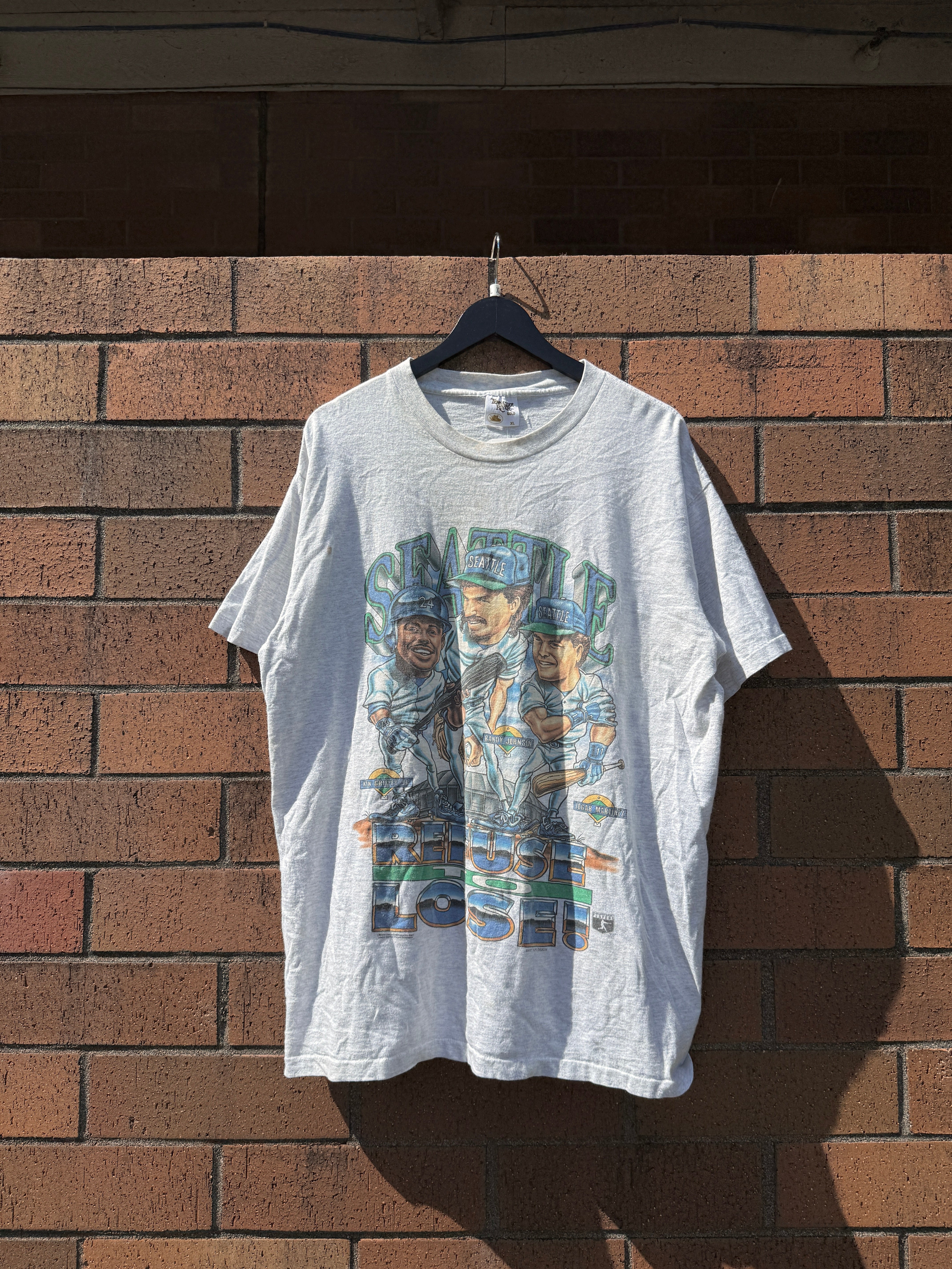 90s Seattle Mariners Refuse to Lose Caricature Tee Size XL