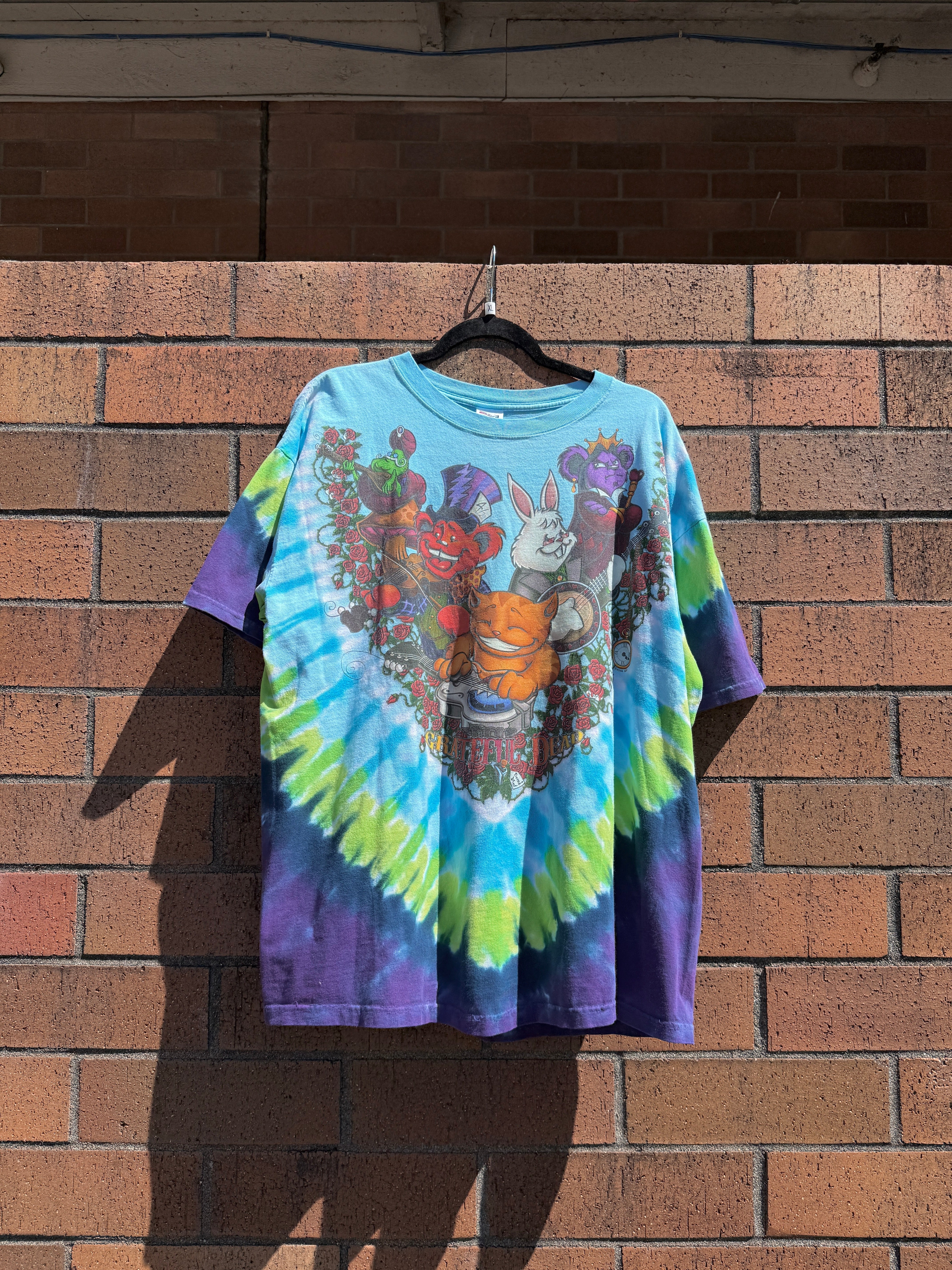 2006 Grateful Dead Wonderland Jam Band Tie Dye Tee Size XL