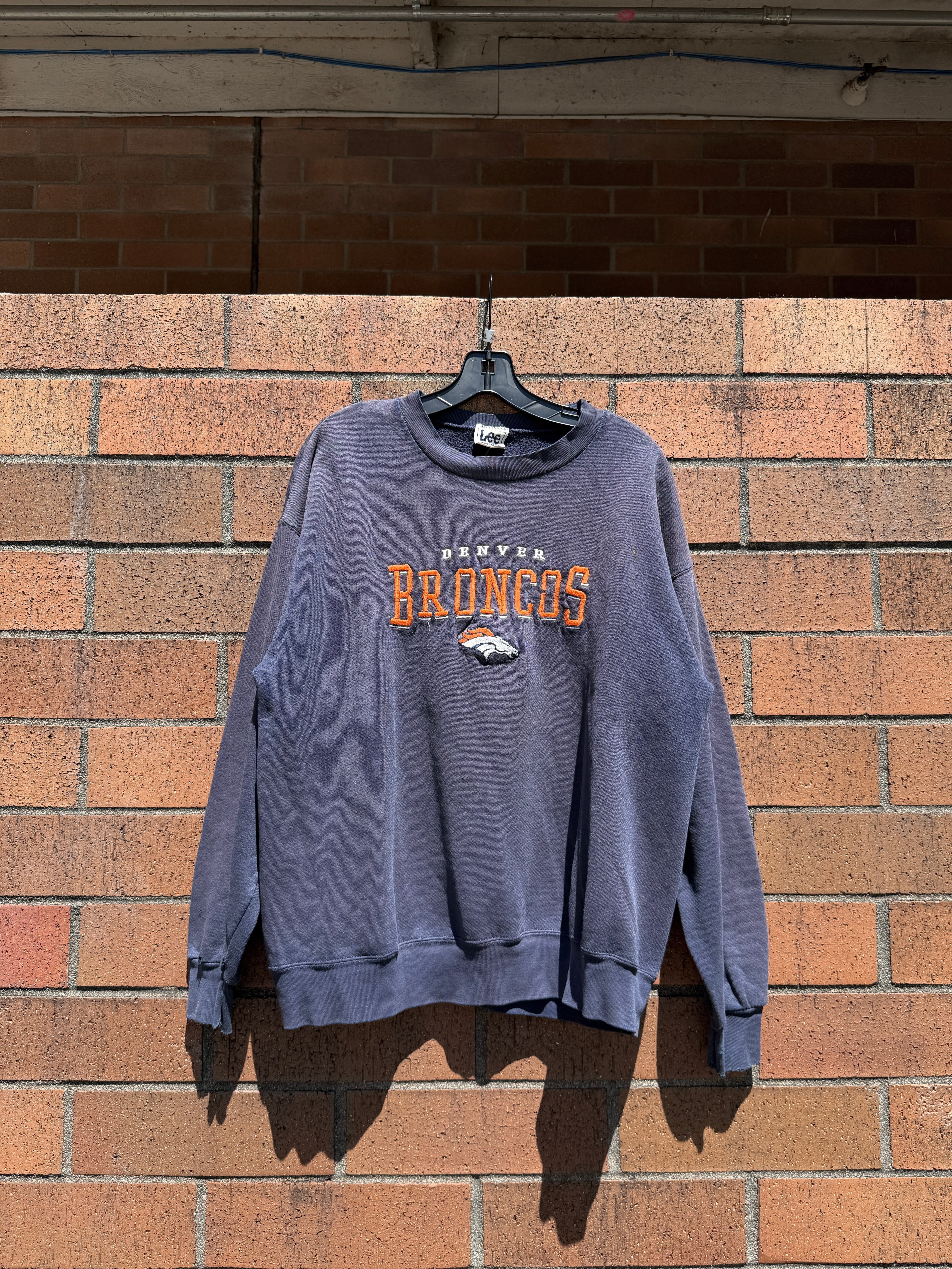 90s Lee Sport Denver Broncos Crewneck Size XL
