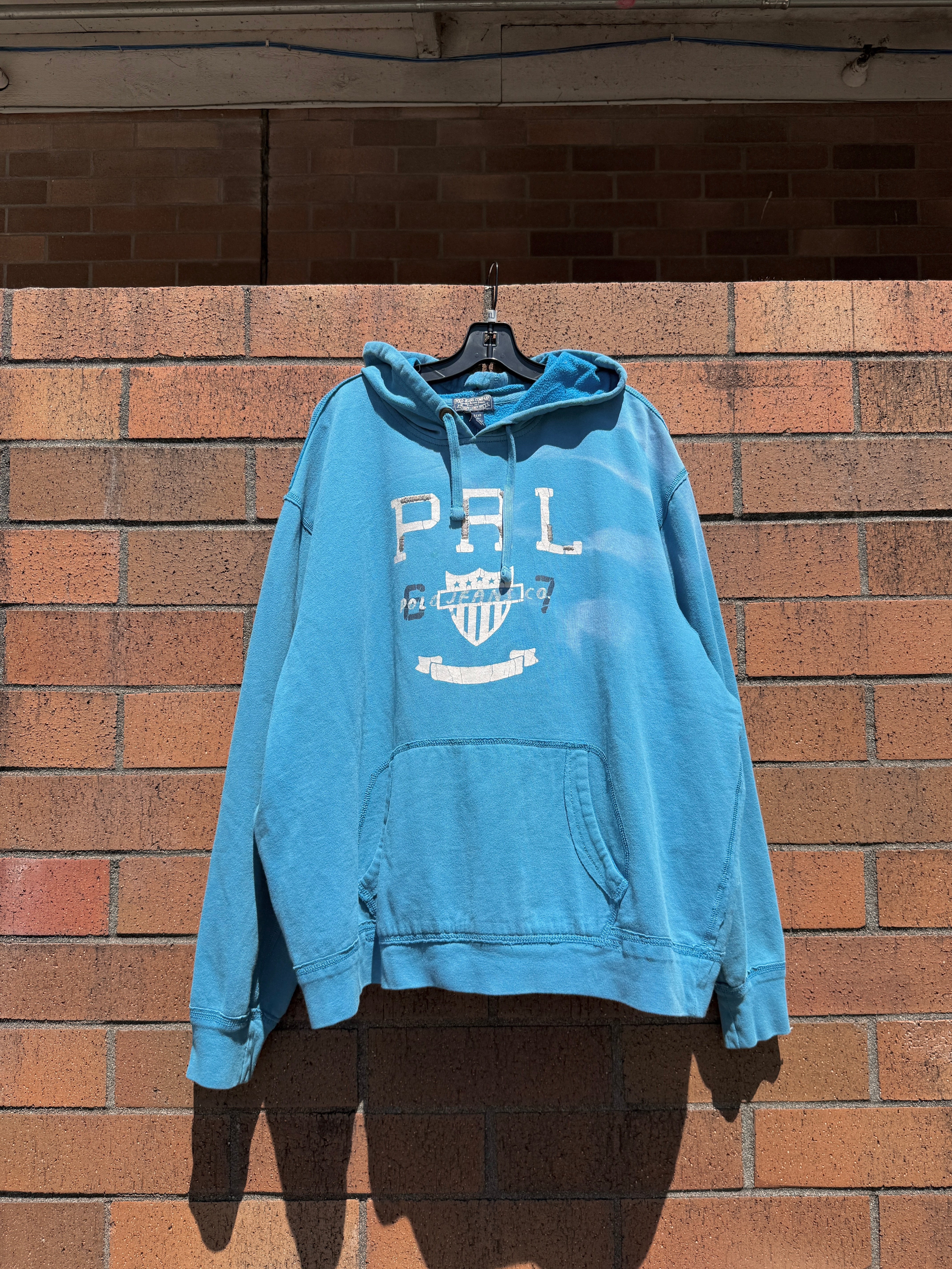 Polo Ralph Lauren PRL Jeans Co Faded Hoodie Size XXL