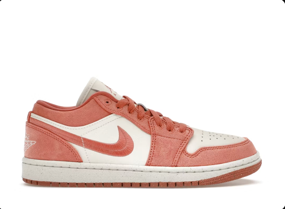 Jordan 1 Low SE Canvas Sky J Orange Size 10.5 Men's (NO BOX LID)