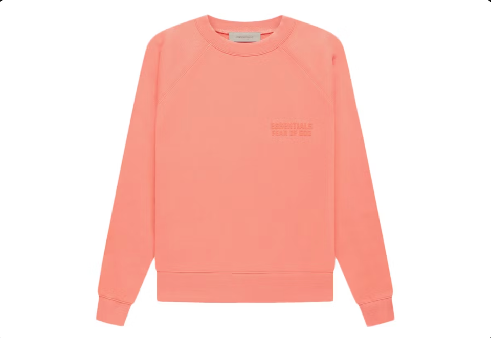 Fear of God Essentials Crewneck Coral Sz XXL