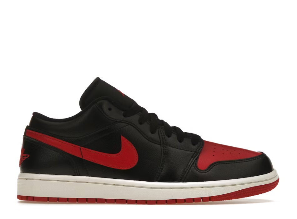 Jordan 1 Low Bred / Sail (Women's) Sz 6.5 (NO BOX LID)