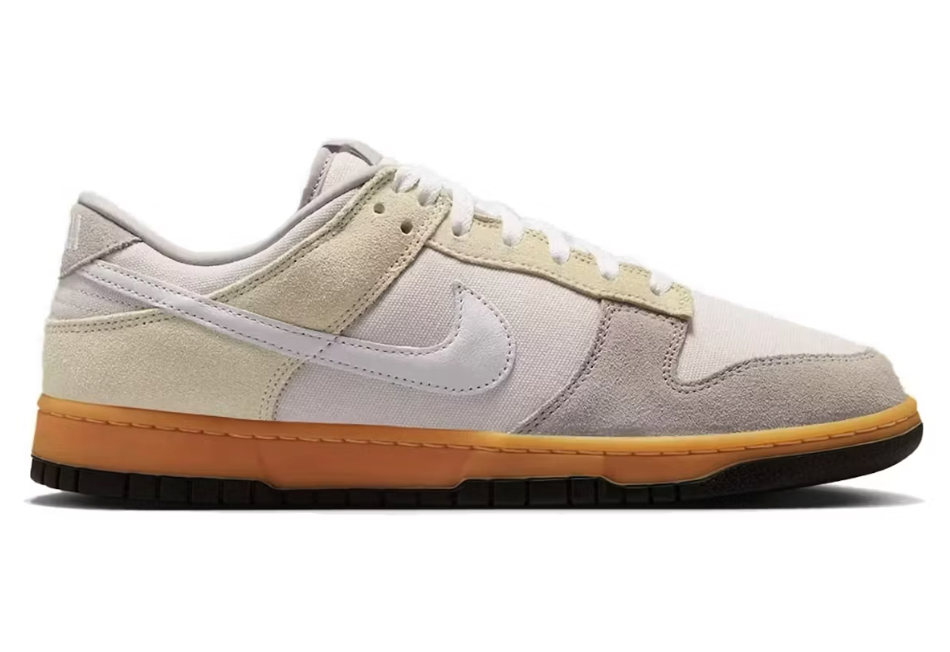 Nike Dunk Low Suede & Canvas Sz 8.5 MISSING LID