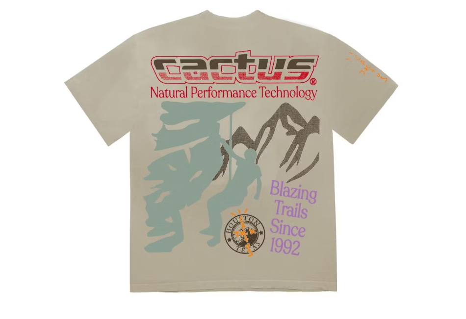 Travis Scott Cactus Jack Path Tee Natural Sz M (USED)