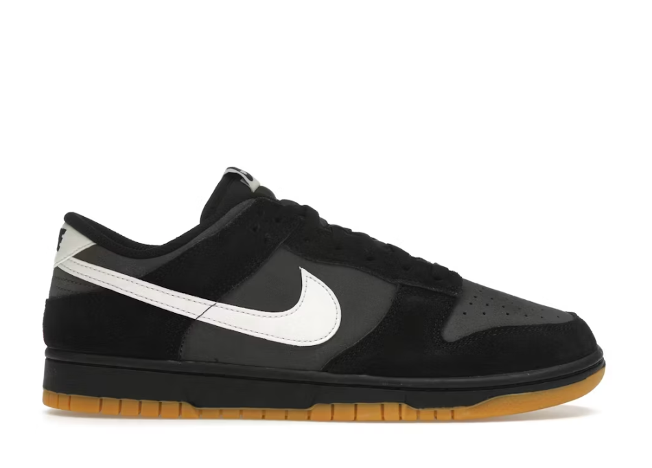 Nike Dunk Low SE Black Grey Gum SZ 9 MISSING LID