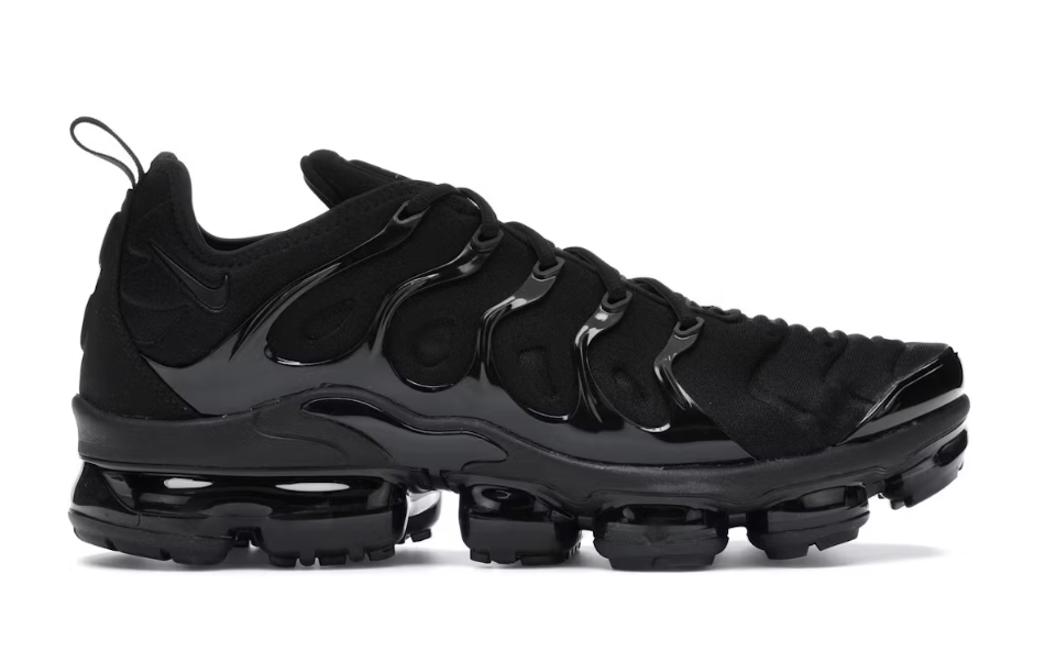 Nike Air VaporMax Plus Triple Black SZ 9 MISSING LID