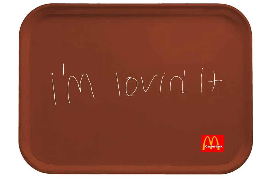 Travis Scott x McDonald's I'm Lovin' It Lunch Tray