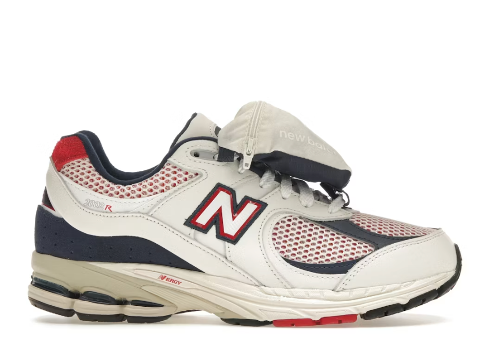 New Balance 2002R Team Red / Navy Pouch Sz 10