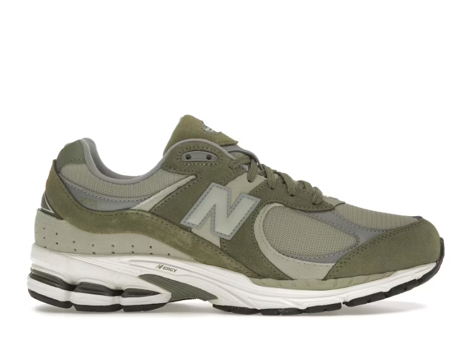New Balance 2002R Olive / Light Khaki / Grey Sz 12